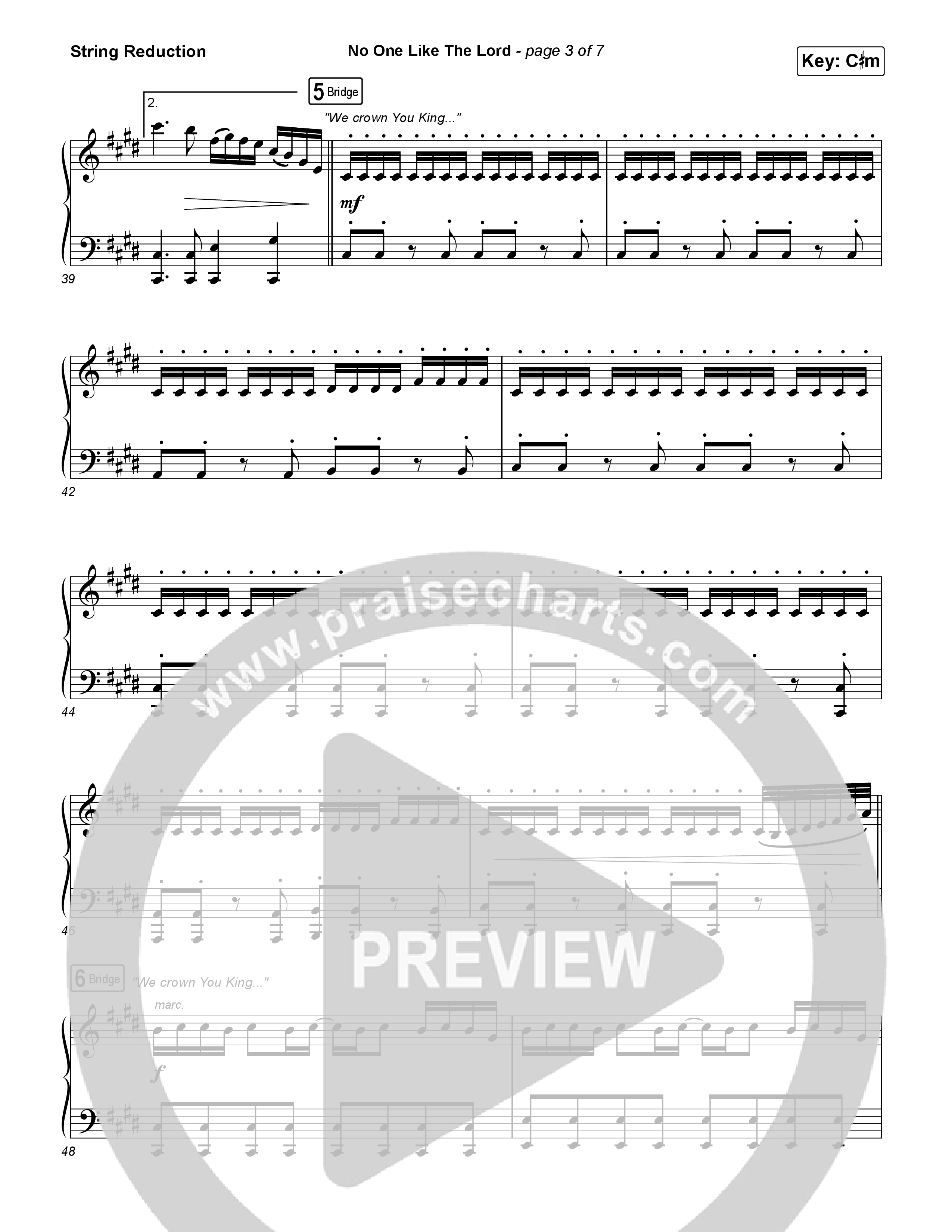 No One Like The Lord (Live) String Reduction (Bethel Music / Jenn Johnson)