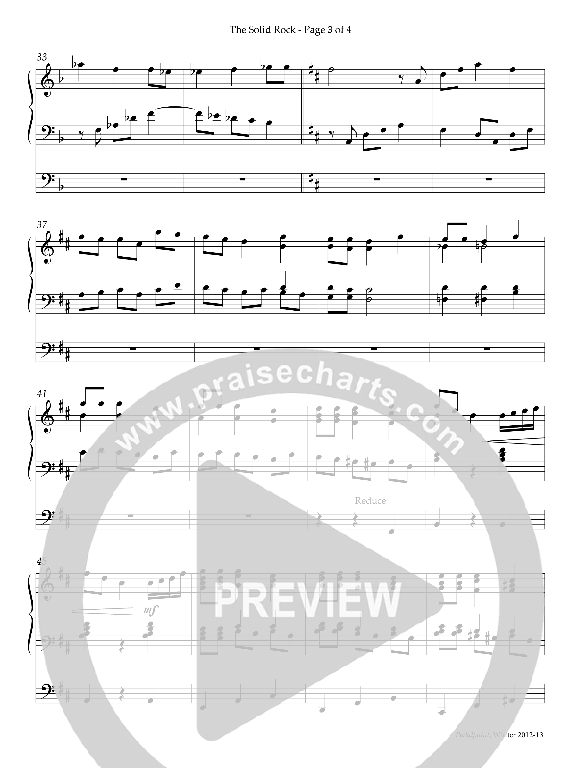 The Solid Rock (Instrumental) Organ (Lifeway Worship / Arr. Anna Laura Page)