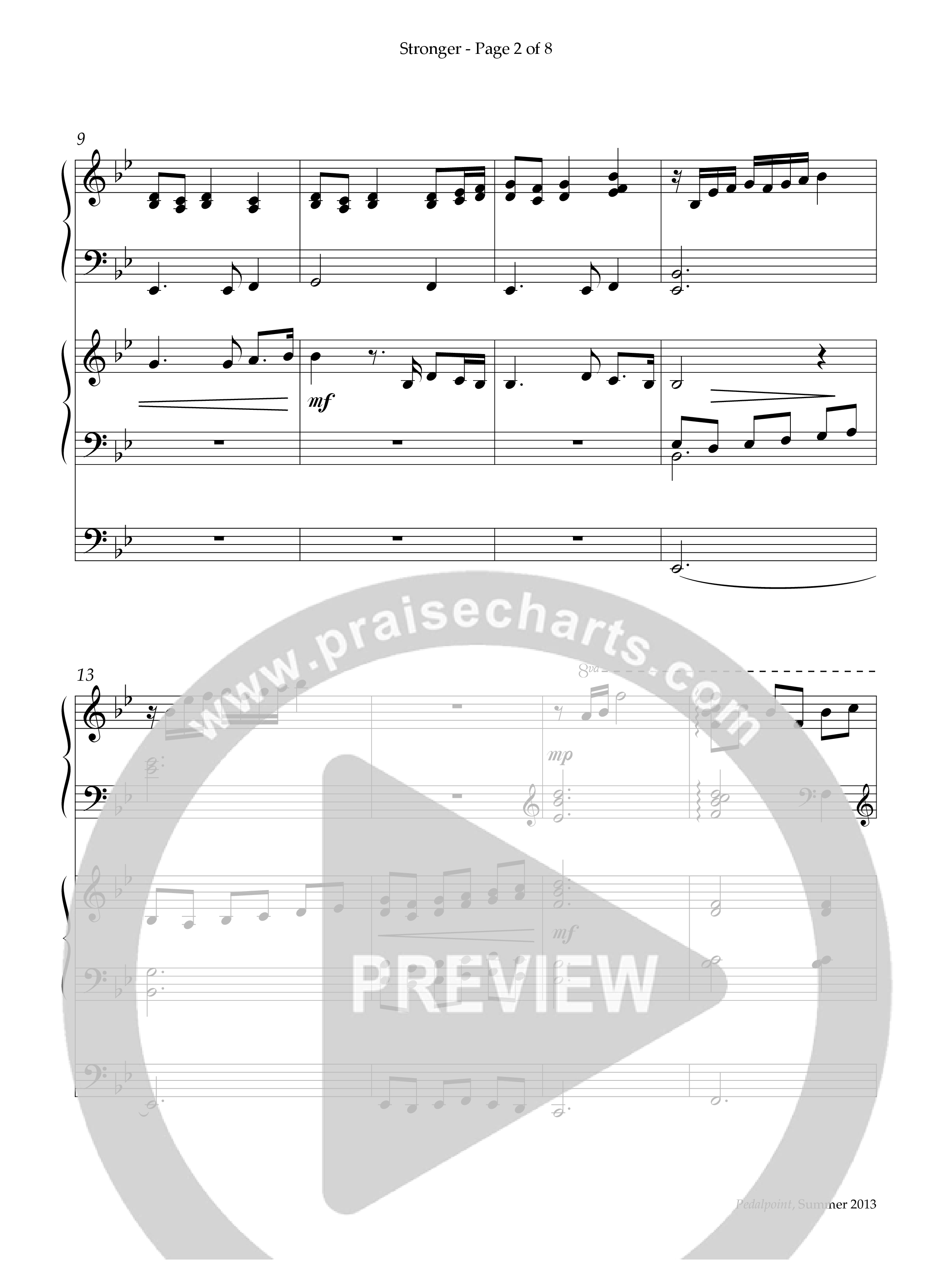 Stronger (Instrumental) Piano-Organ (Lifeway Worship / Arr. Jeffery Bennett)