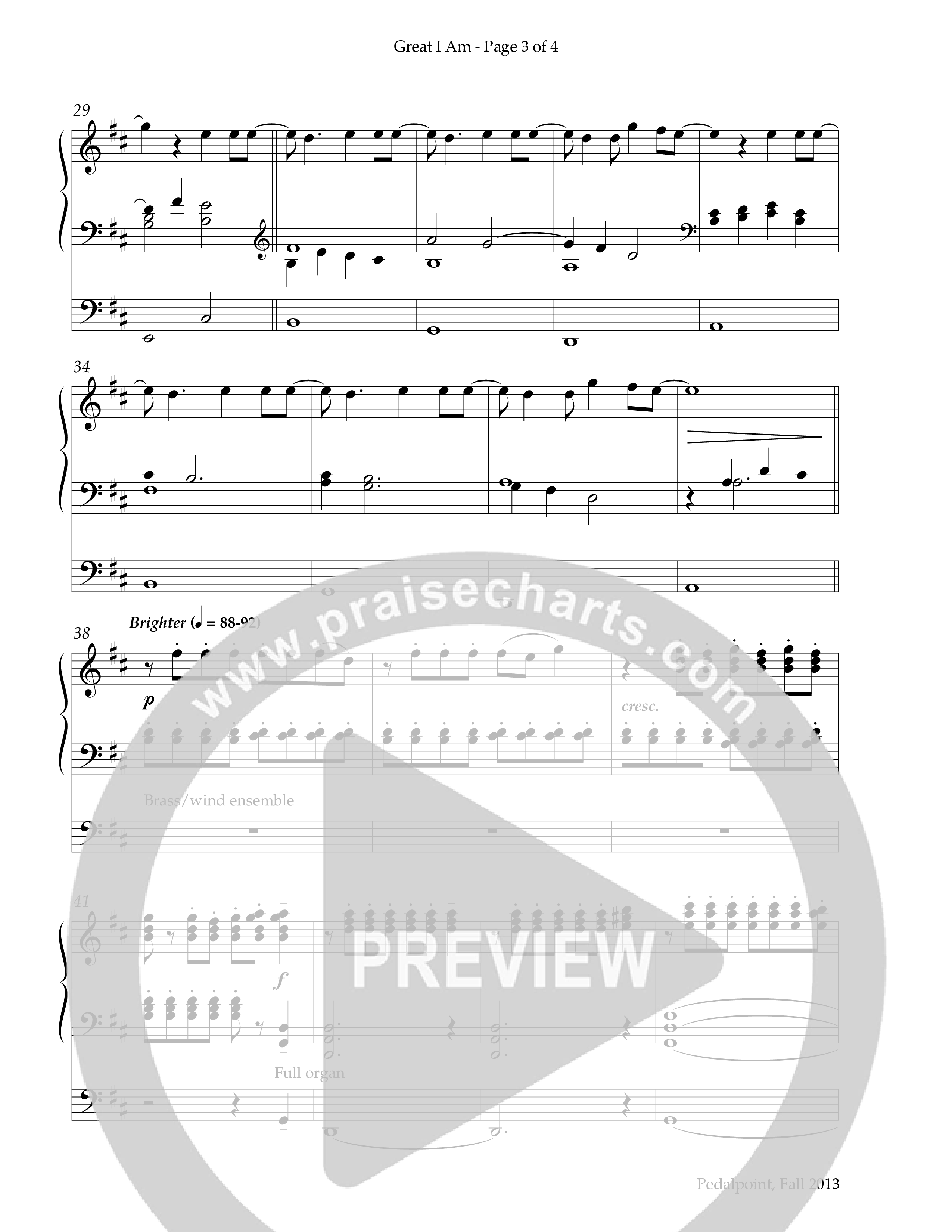 Great I Am (Instrumental) Organ (Lifeway Worship / Arr. Phillip Keveren)