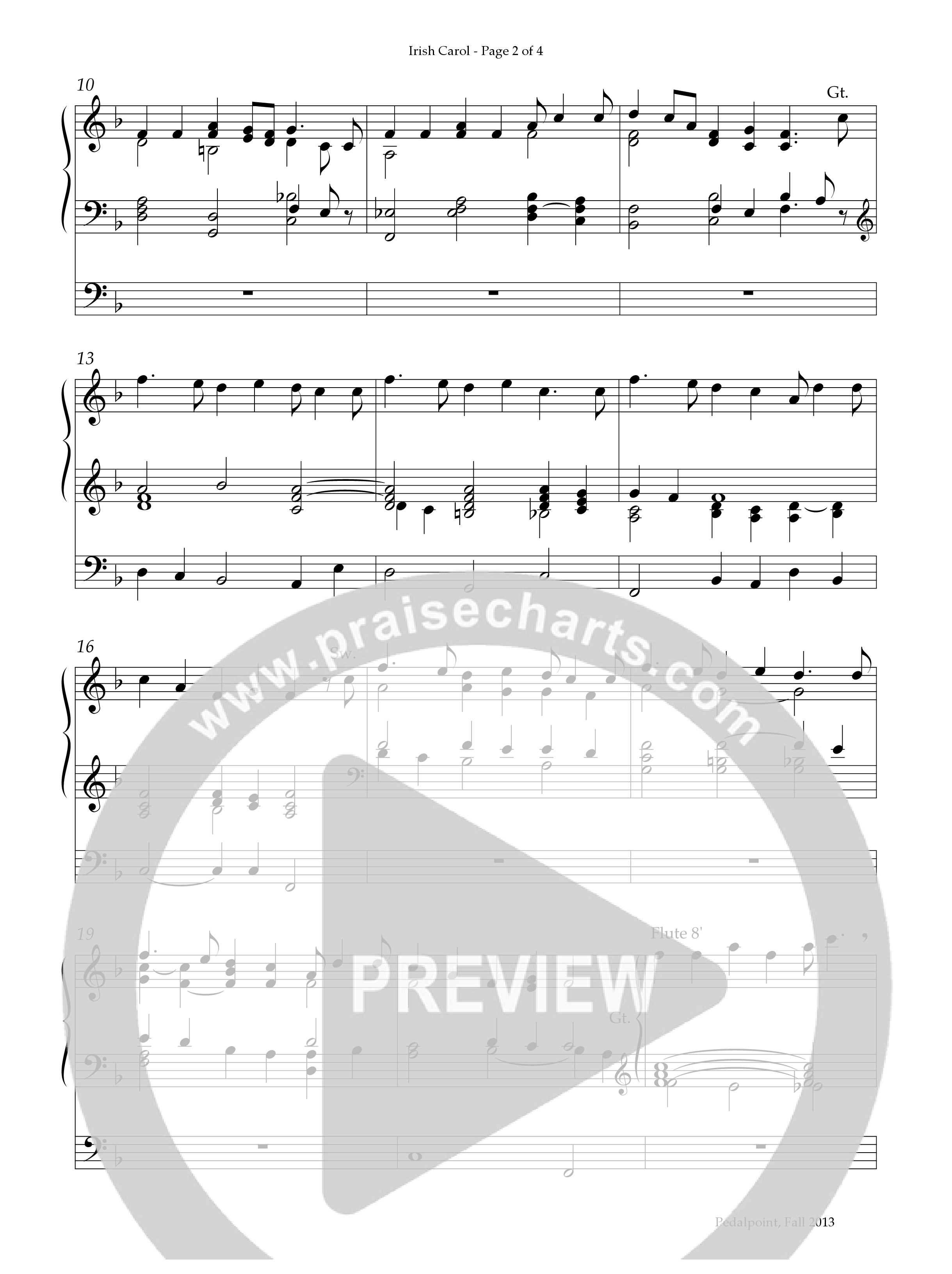 Irish Carol (Instrumental) Organ (Lifeway Worship / Arr. Anna Laura Page)