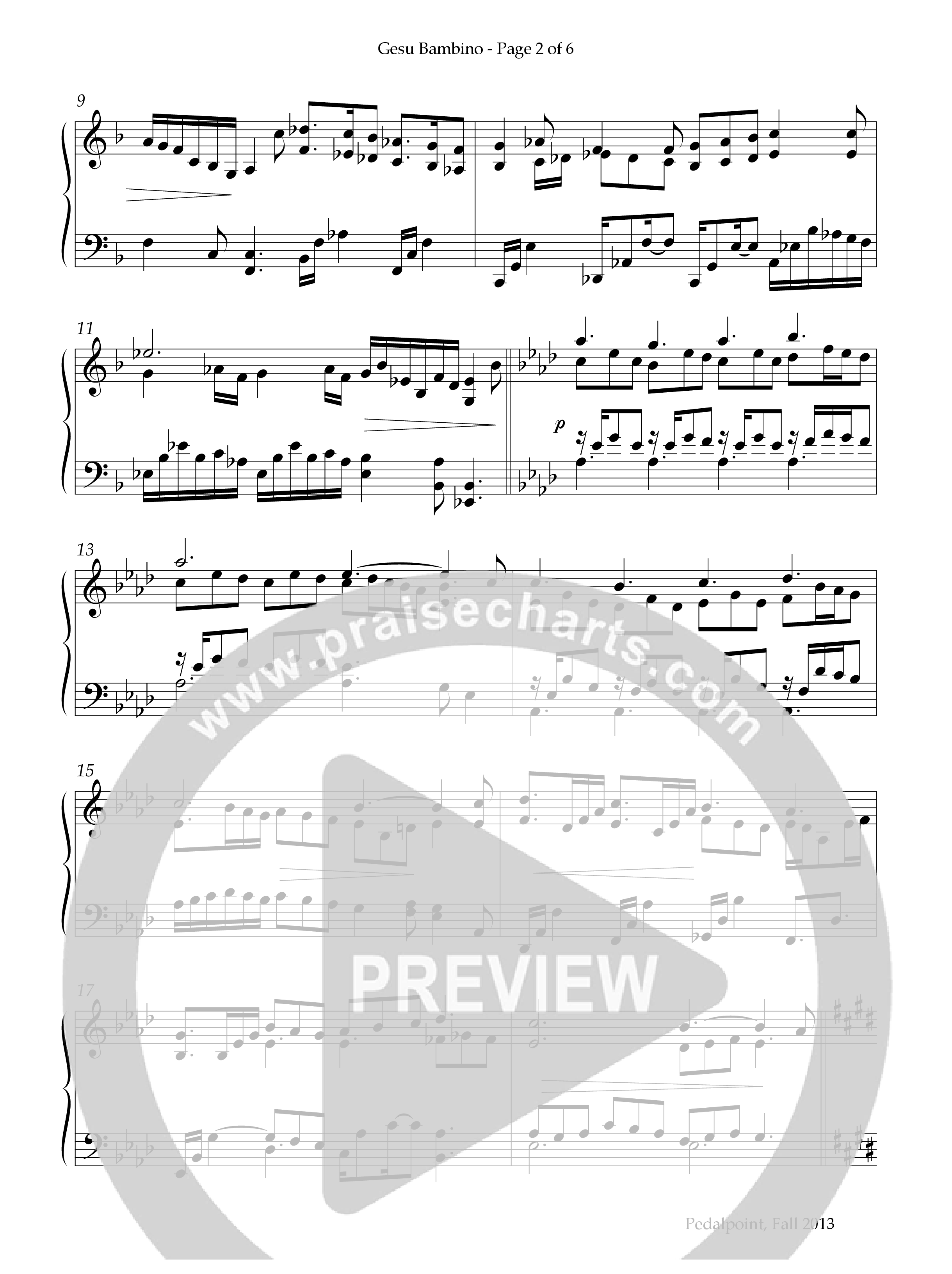 Gesu Bambino (Instrumental) Piano Solo (Lifeway Worship / Arr. Bill Wolaver)