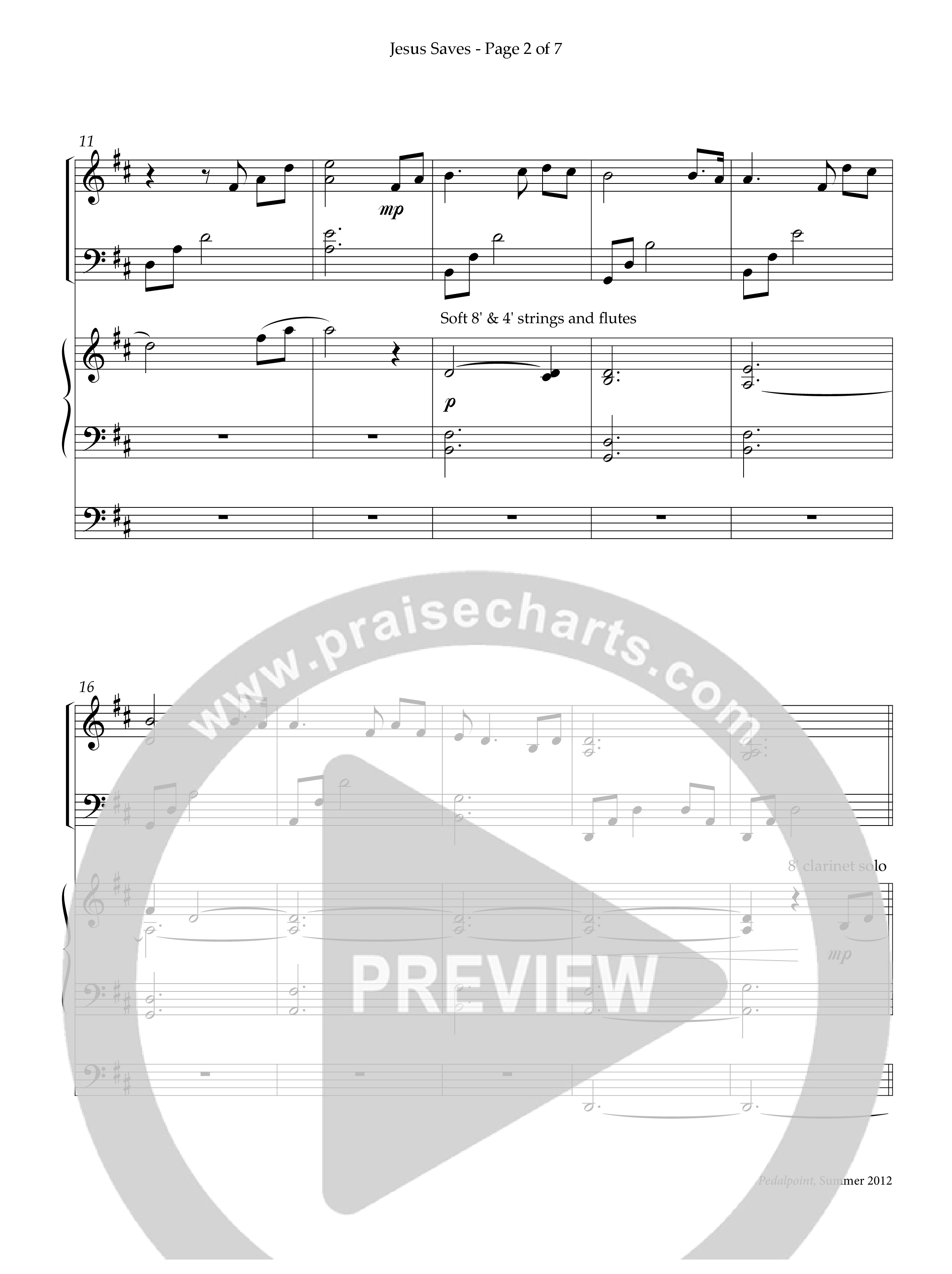 Jesus Saves (Instrumental) Piano-Organ (Lifeway Worship / Arr. Phillip Keveren)