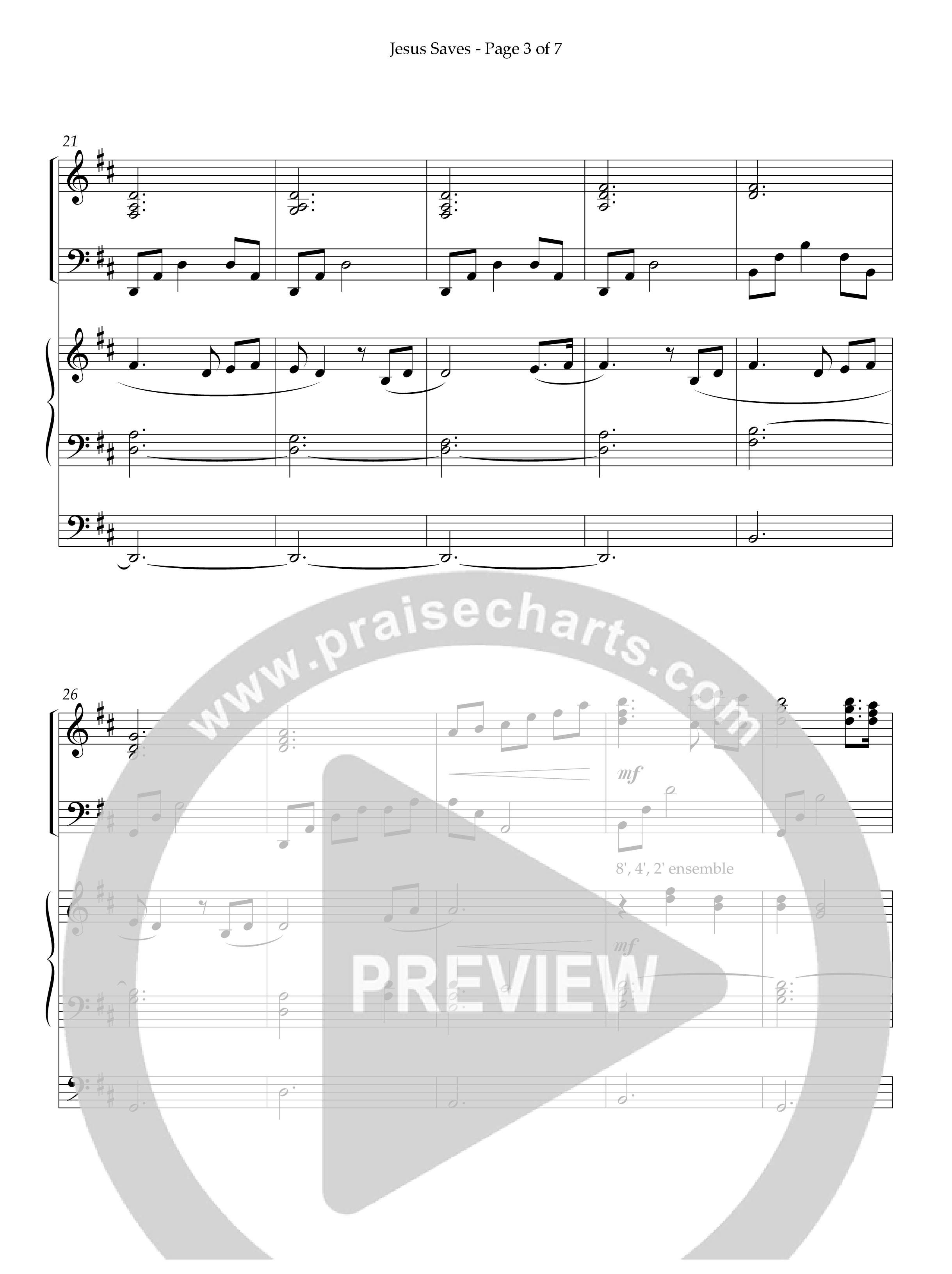 Jesus Saves (Instrumental) Piano-Organ (Lifeway Worship / Arr. Phillip Keveren)