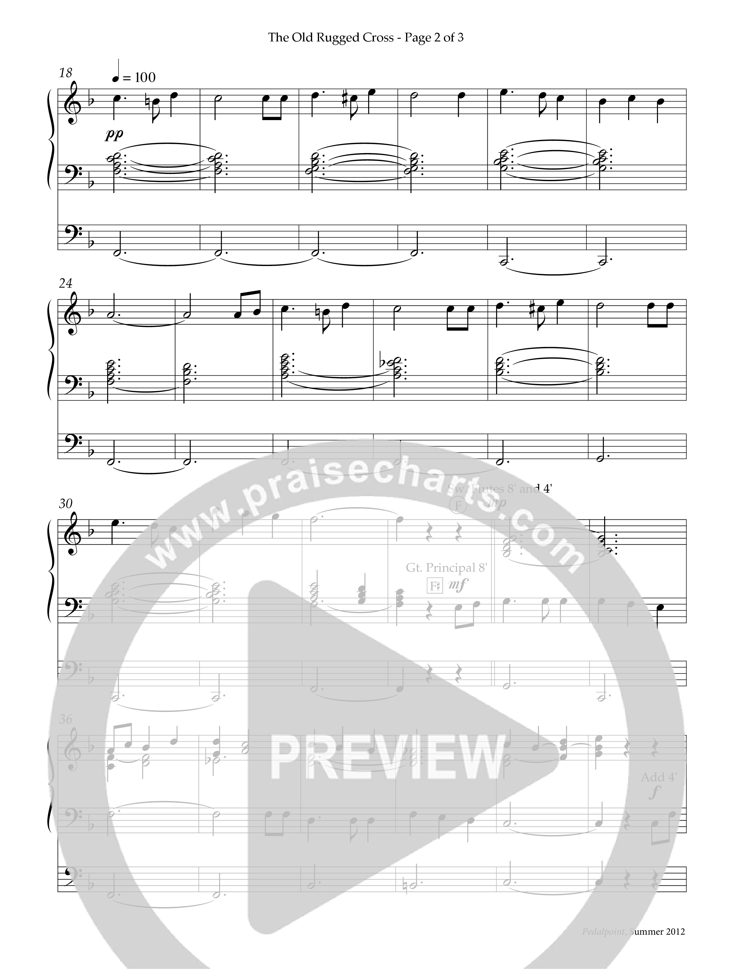 The Old Rugged Cross (Instrumental) Organ (Lifeway Worship / Arr. Jeanette Keyser)