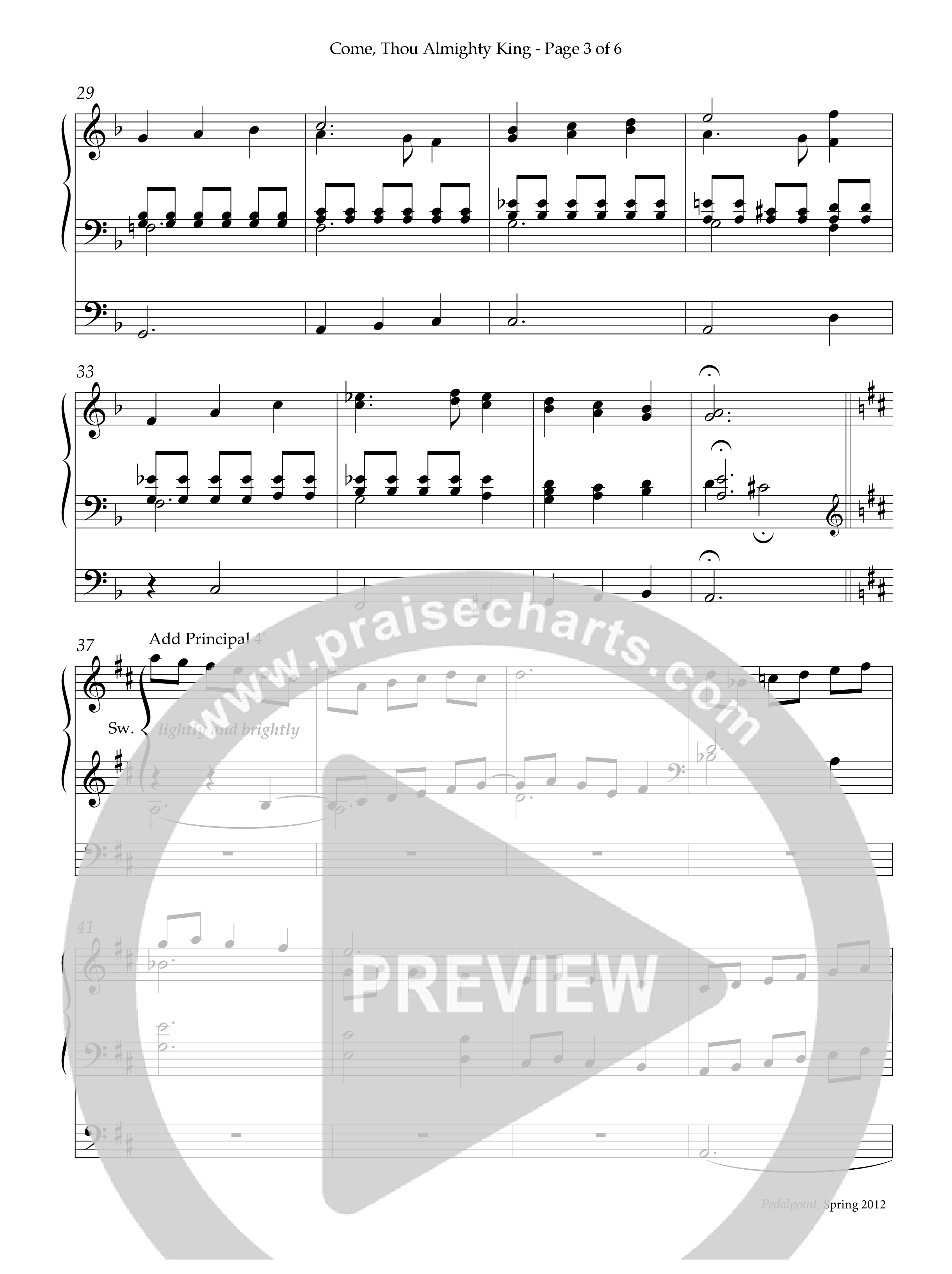 Come Thou Almighty King (Instrumental) Organ (Lifeway Worship / Arr. James Pethel)