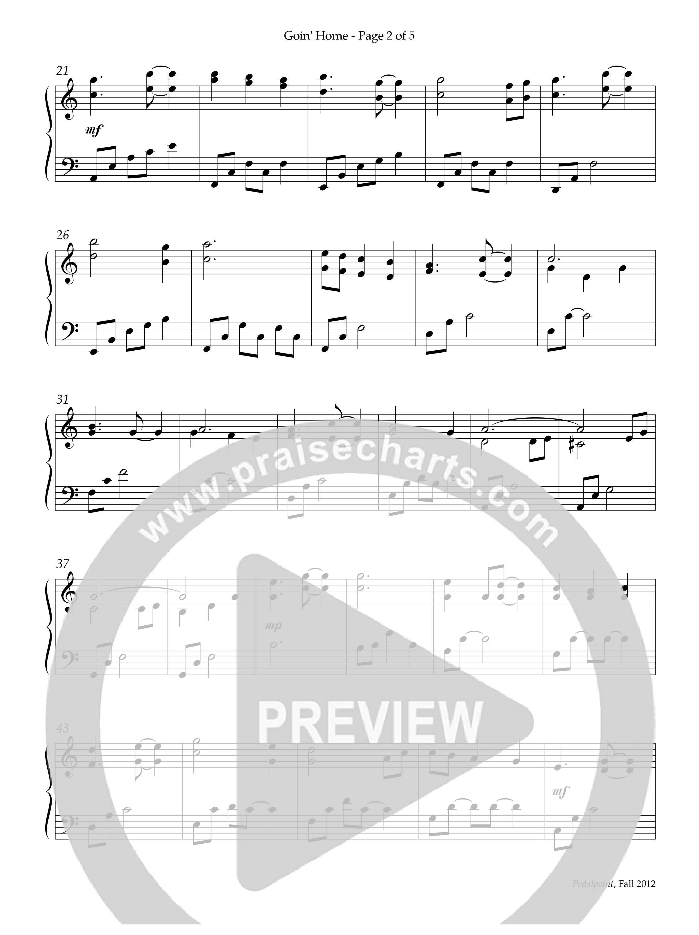 Goin' Home (Instrumental) Piano Solo (Lifeway Worship / Arr. Richard Kingsmore)