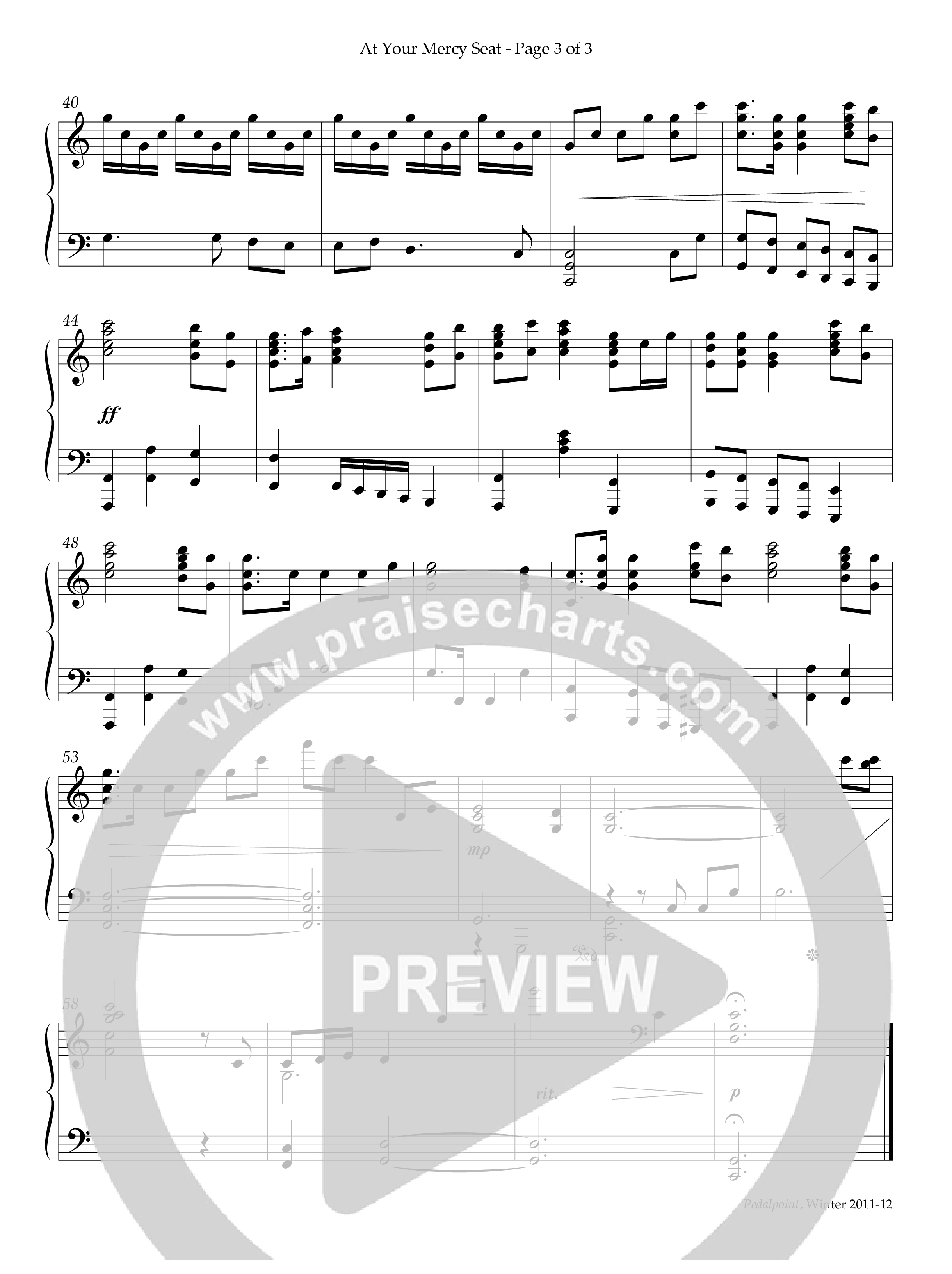 At Your Mercy Seat (Instrumental) Piano Solo (Lifeway Worship / Arr. Randy Smith)