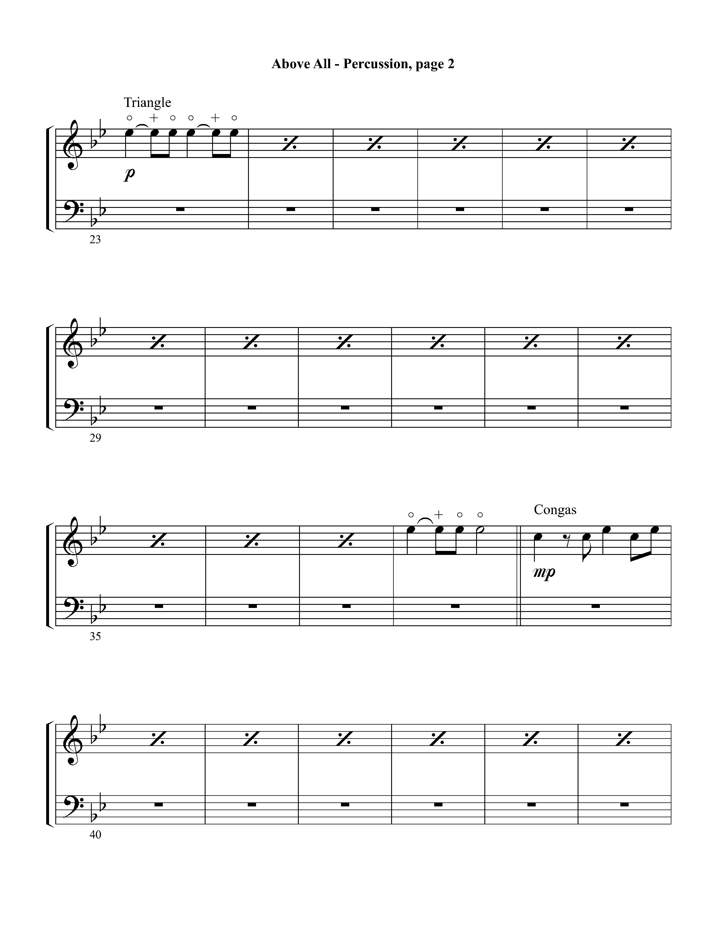 Above All (Instrumental) Percussion (Lifeway Worship / Arr. David Winkler)