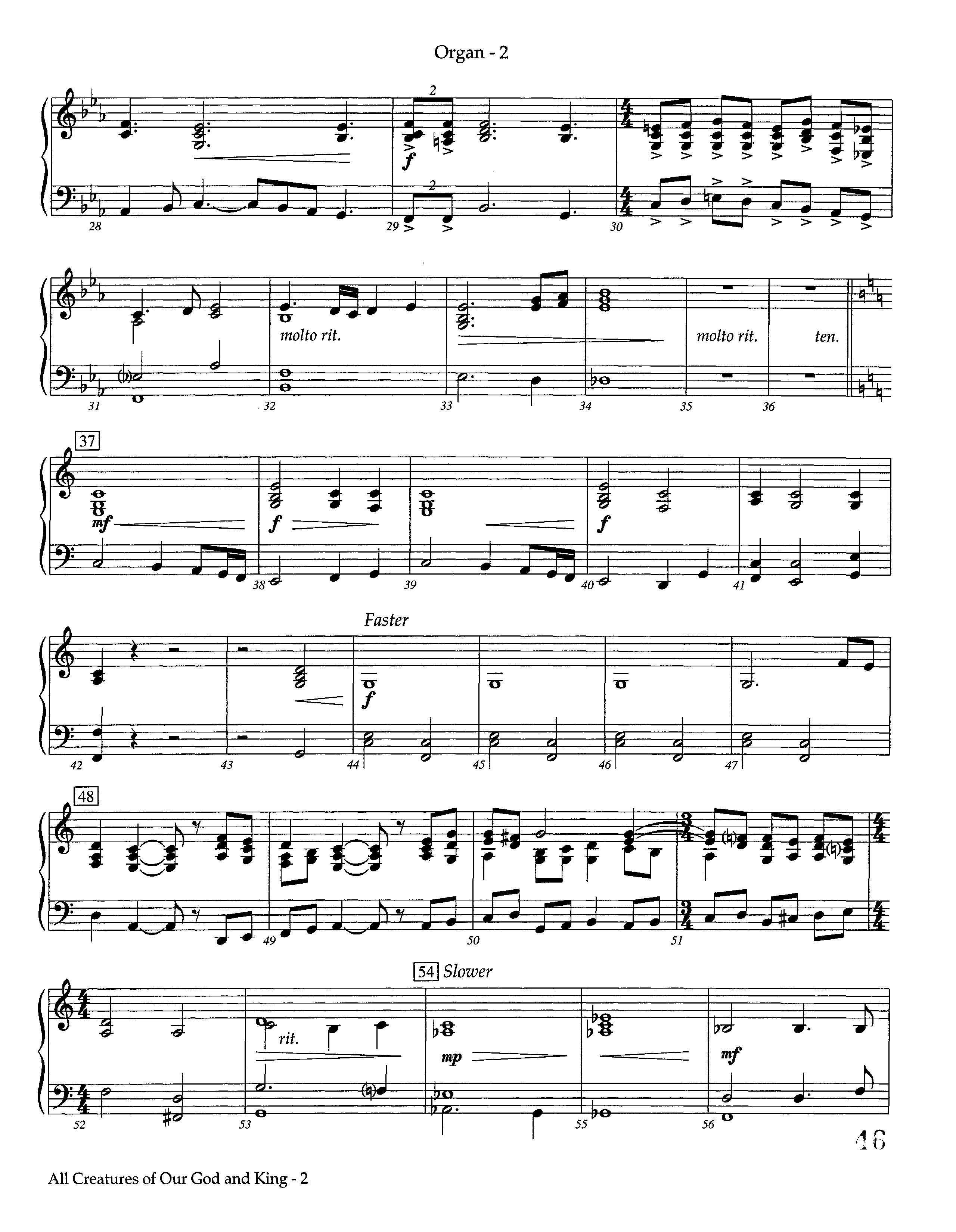 All Creatures Of Our God And King (Instrumental) Organ (Lifeway Worship / Arr. Ed Dickinson)