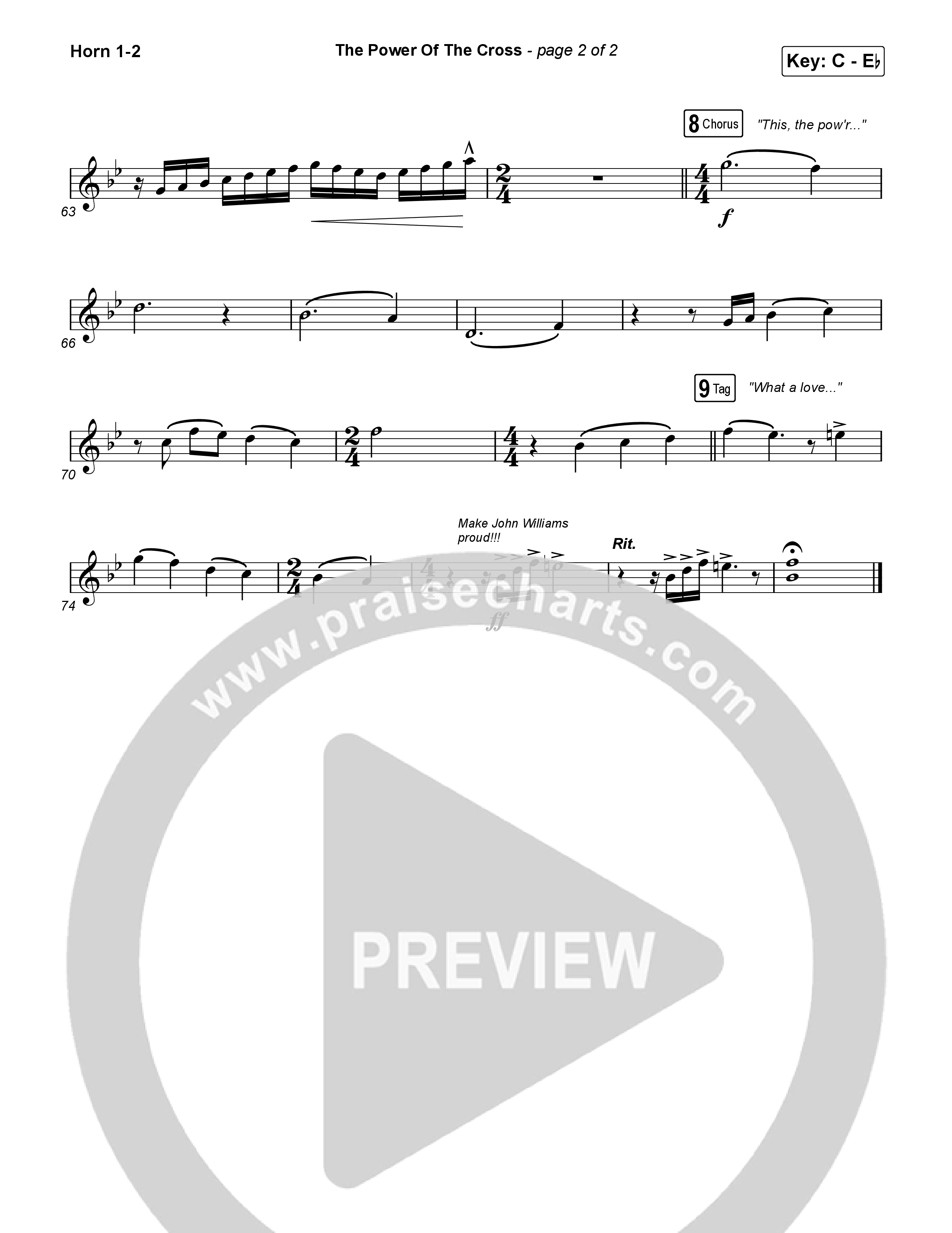 The Power Of The Cross (Choral/SATB) Brass Pack (Travis Cottrell / Arr. Mason Brown)