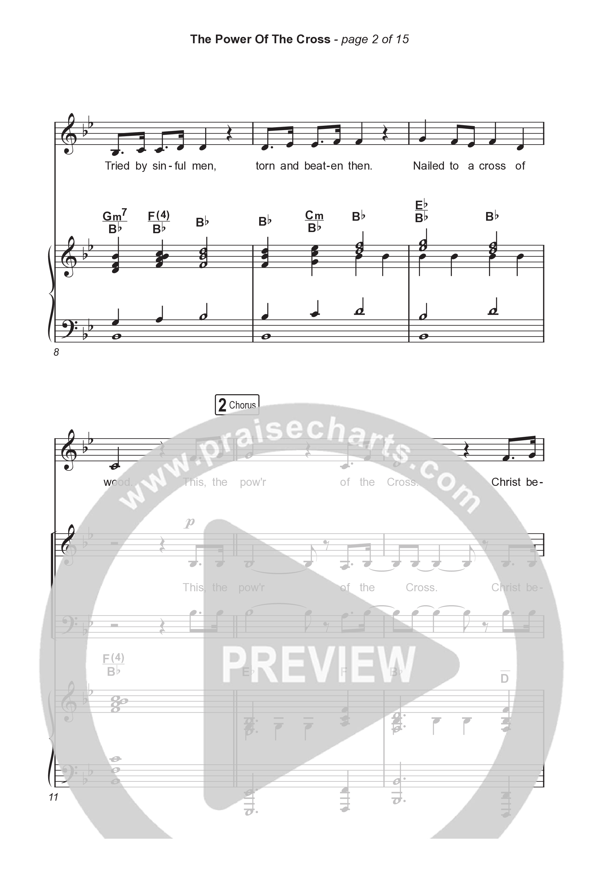 The Power Of The Cross (Choral/SATB) Octavo (SATB & Pno) (Travis Cottrell / Arr. Mason Brown)