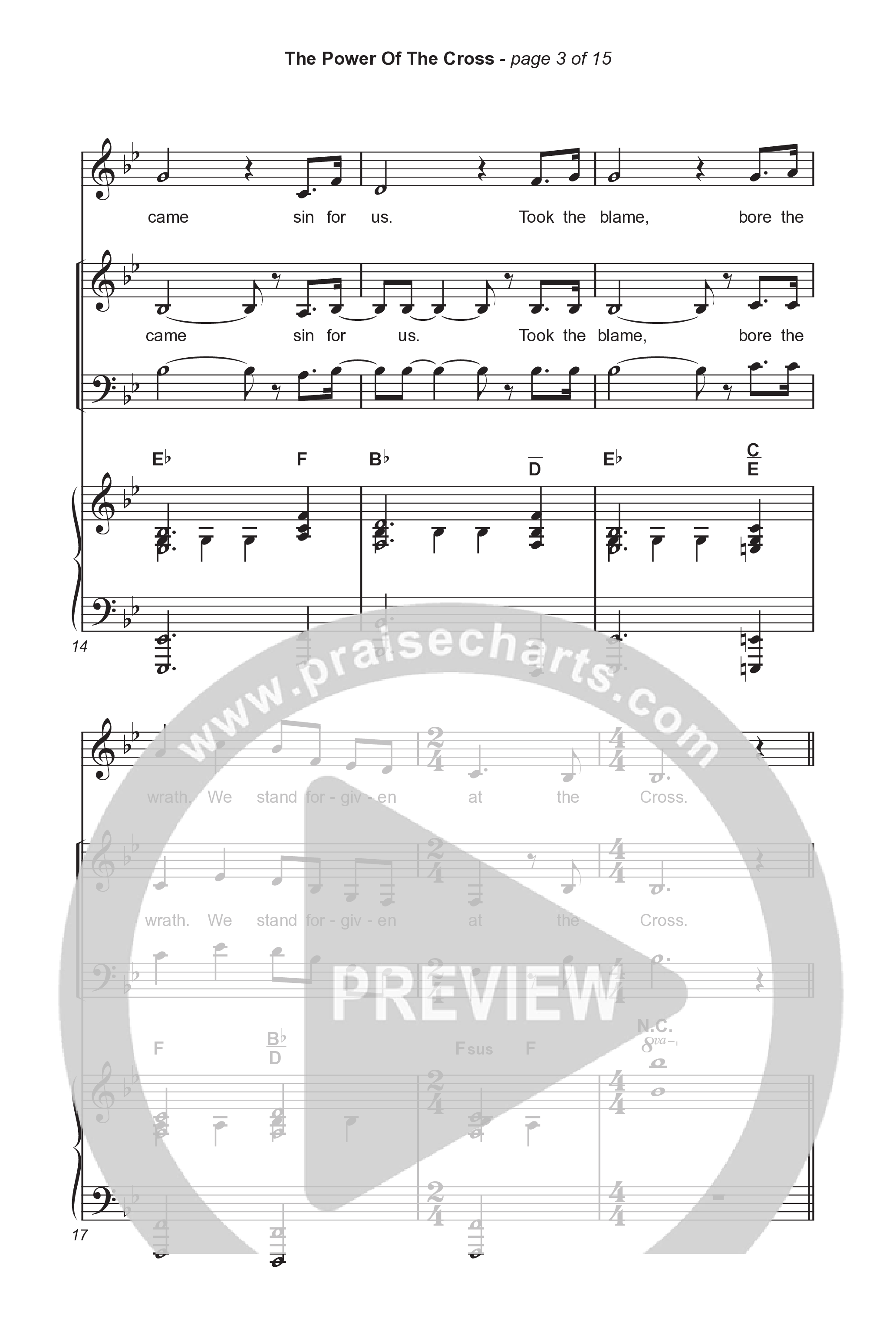 The Power Of The Cross (Choral/SATB) Octavo (SATB & Pno) (Travis Cottrell / Arr. Mason Brown)