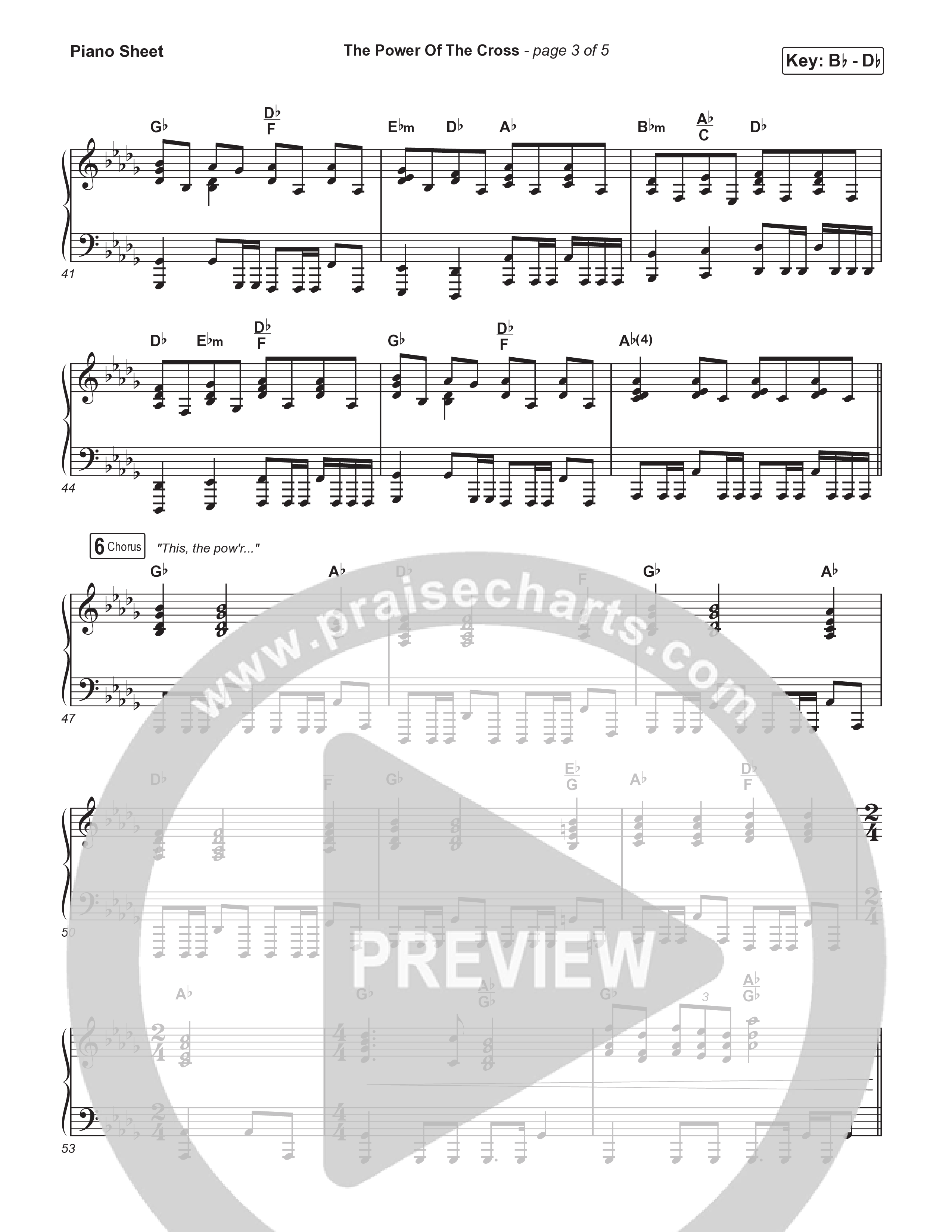 The Power Of The Cross (Choral/SATB) Piano Sheet (Travis Cottrell / Arr. Mason Brown)