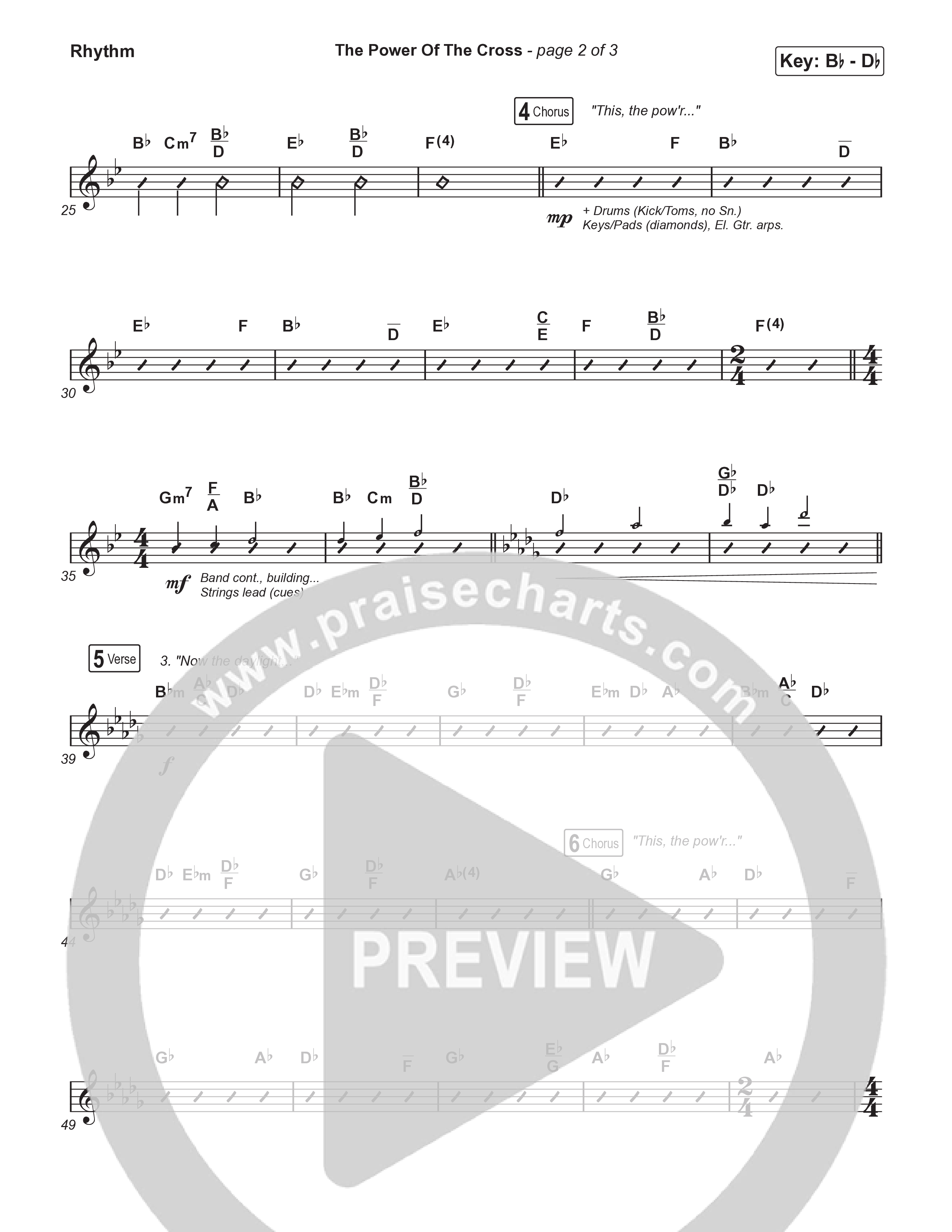 The Power Of The Cross (Choral/SATB) Rhythm Pack (Travis Cottrell / Arr. Mason Brown)