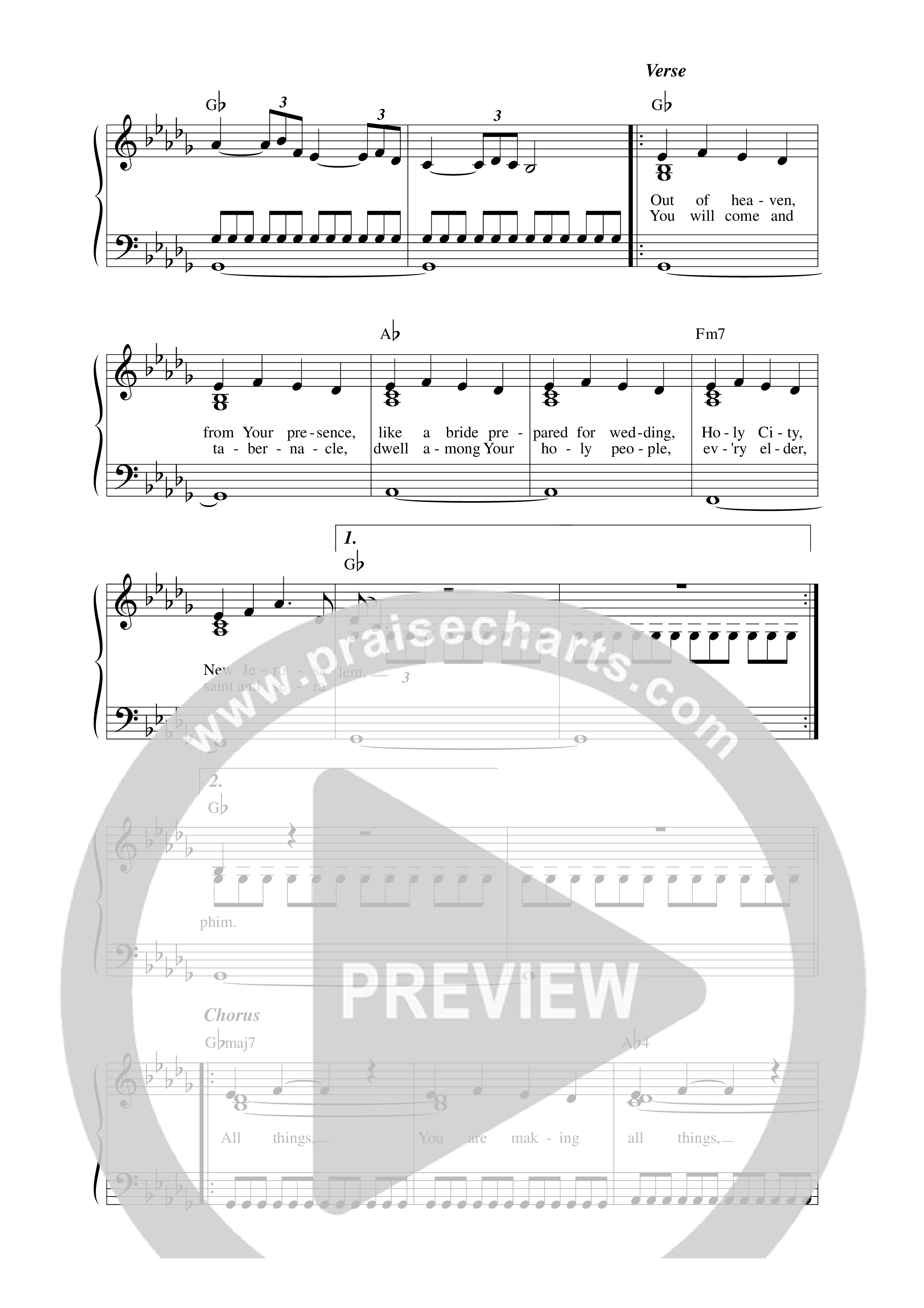 All Things New Lead Sheet Melody (David & Nicole Binion)