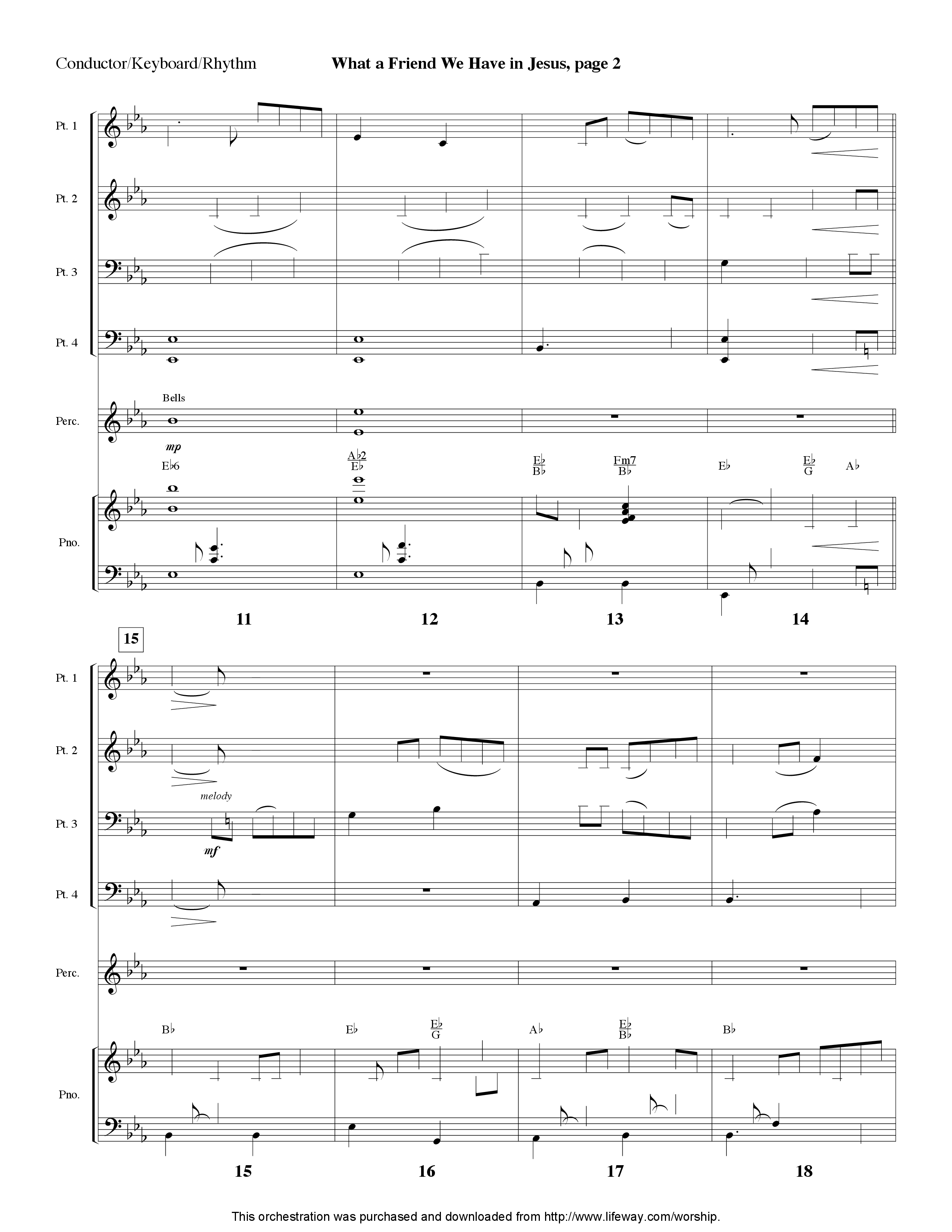 What A Friend We Have In Jesus (with No Not One) (Instrumental) Orchestration (Lifeway Worship / Arr. David Winkler)