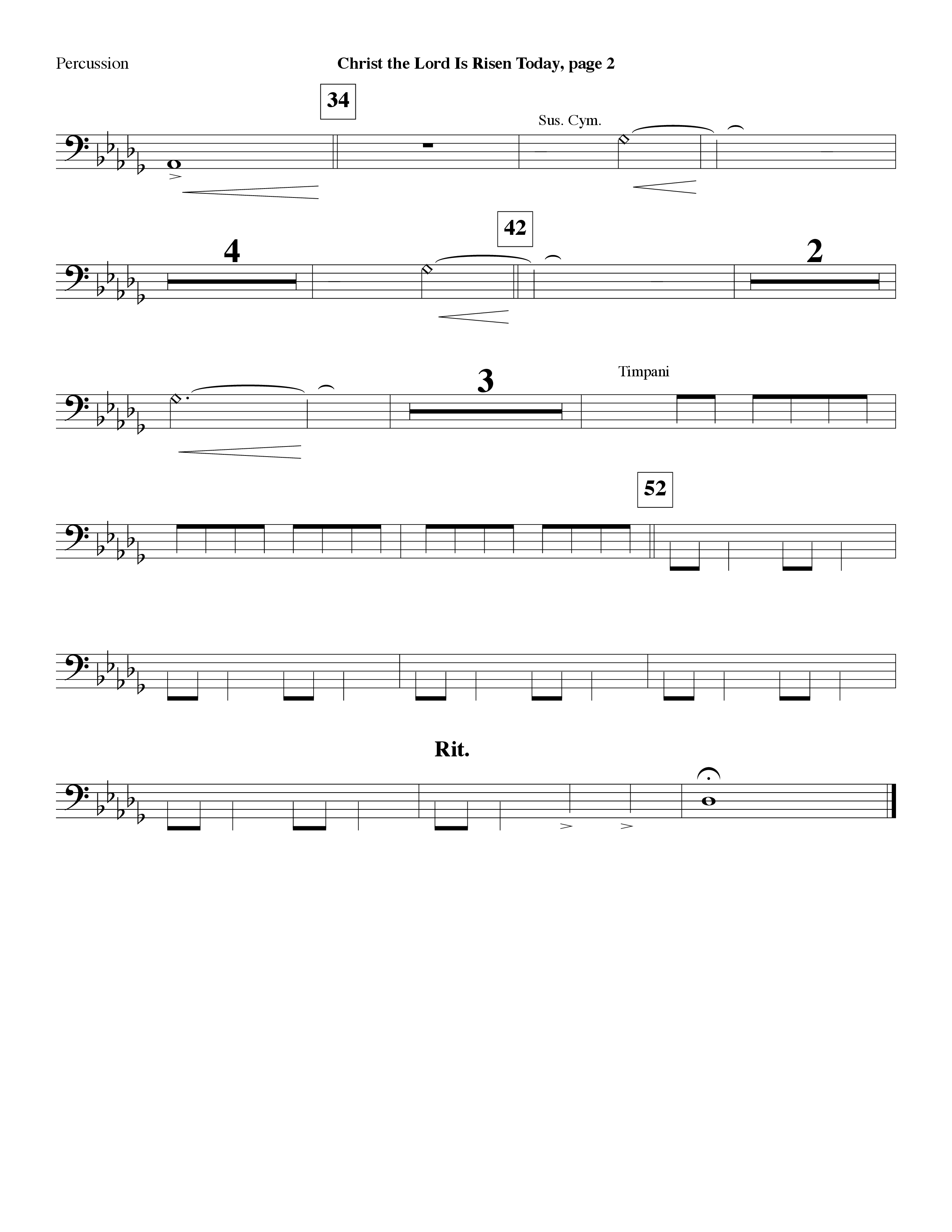 Christ The Lord Is Risen Today (Instrumental) Percussion (Lifeway Worship / Arr. Ed Dickinson)