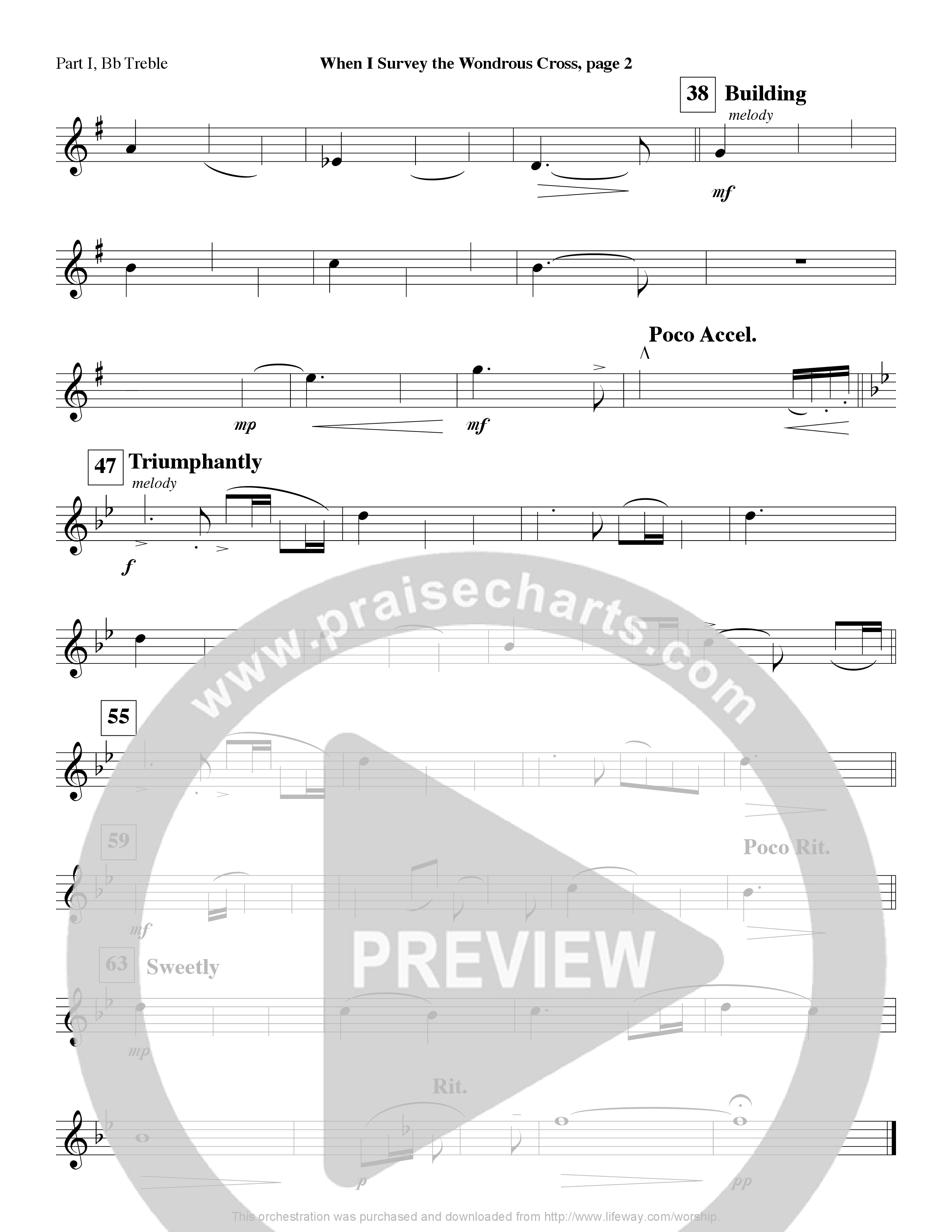 When I Survey The Wondrous Cross (Instrumental) Part 1: Bb, C, Eb Treble (Lifeway Worship / Arr. Ed Hogan)