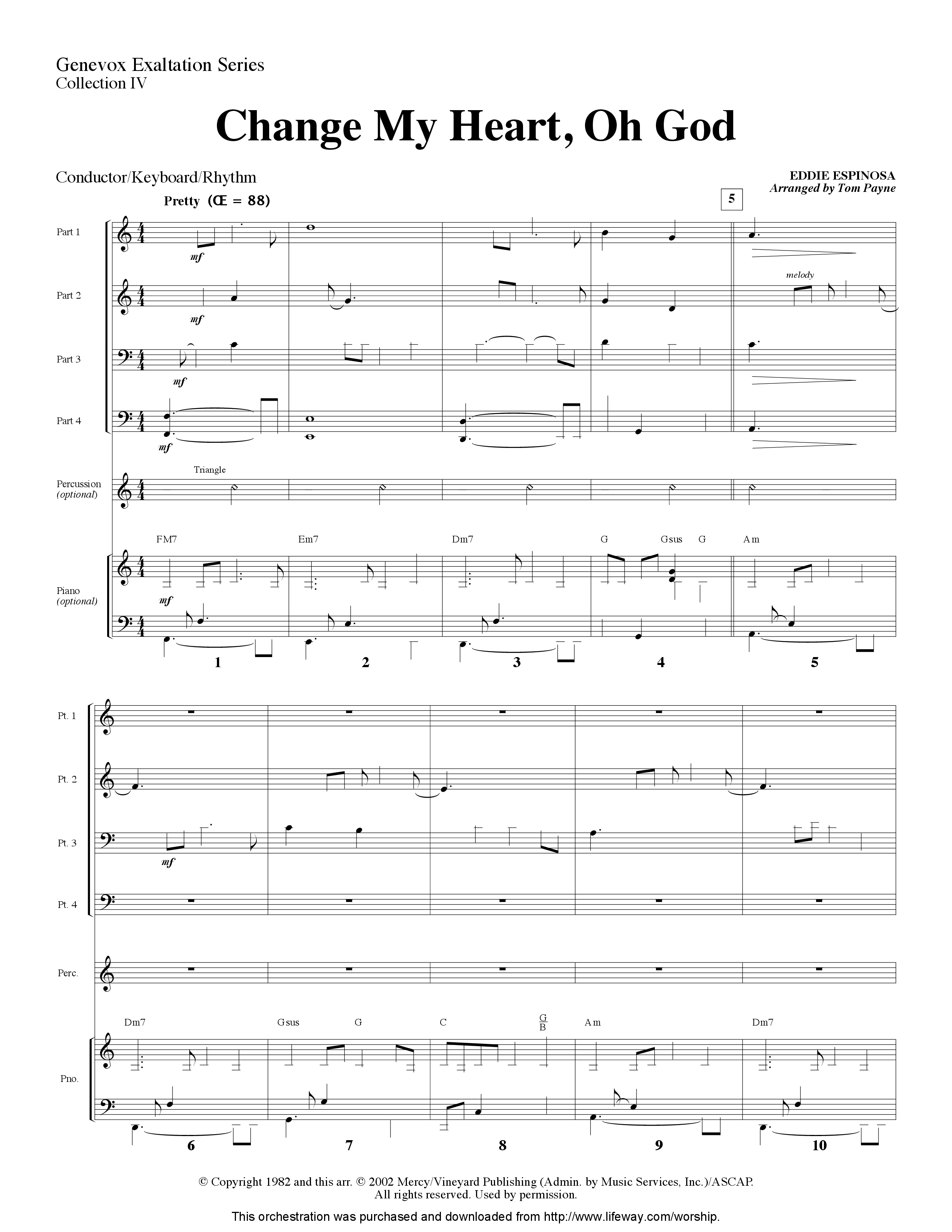 Change My Heart Oh God (Instrumental) Orchestration (Lifeway Worship / Arr. Tom Payne)