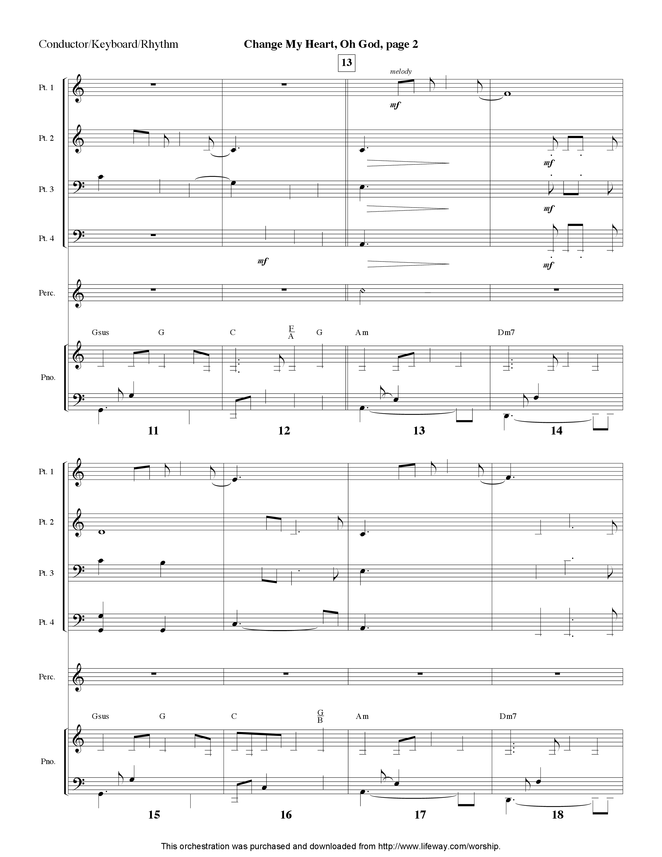 Change My Heart Oh God (Instrumental) Orchestration (Lifeway Worship / Arr. Tom Payne)