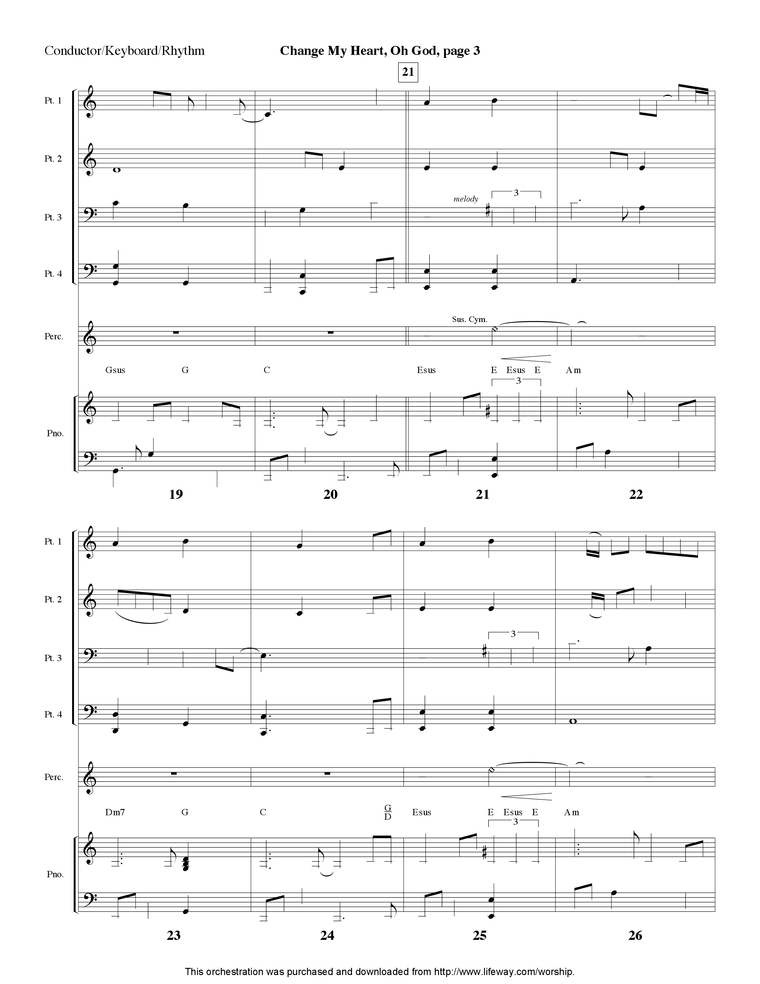 Change My Heart Oh God (Instrumental) Orchestration (Lifeway Worship / Arr. Tom Payne)