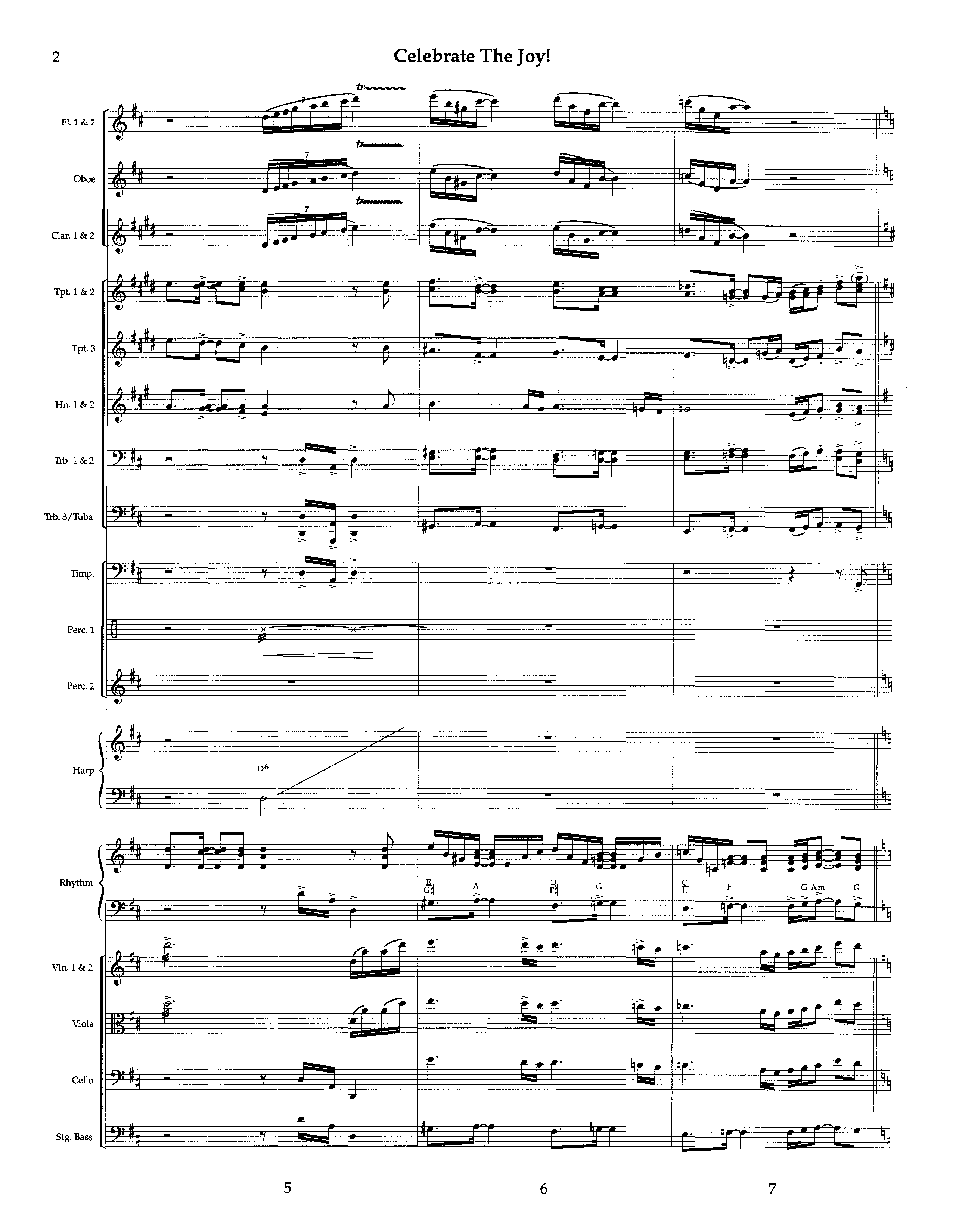 Celebrate The Joy (Instrumental) Orchestration (Lifeway Worship / Arr. Richard Kingsmore)