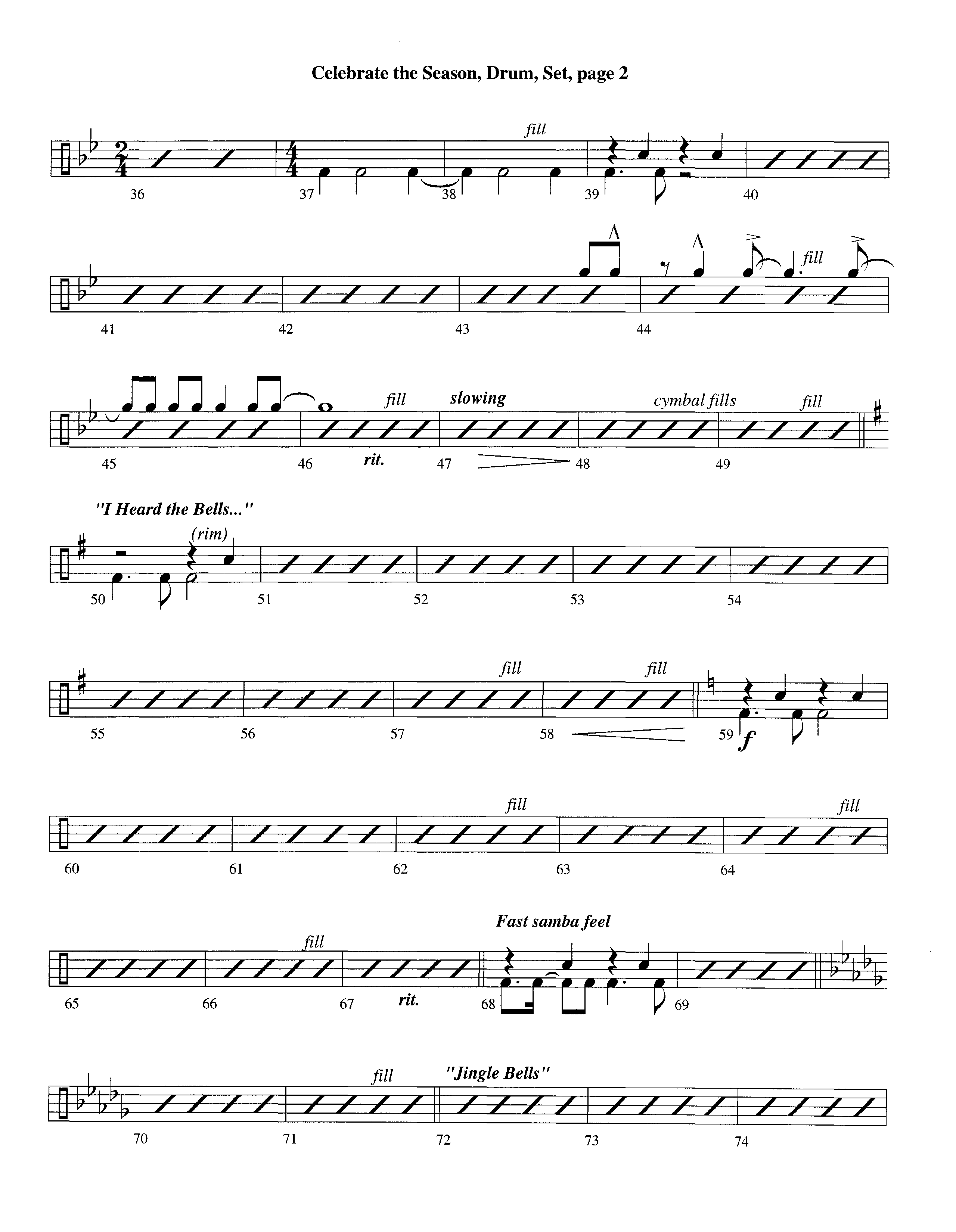 Celebrate The Season (Instrumental) Drum Set (Lifeway Worship / Arr. Richard Kingsmore)