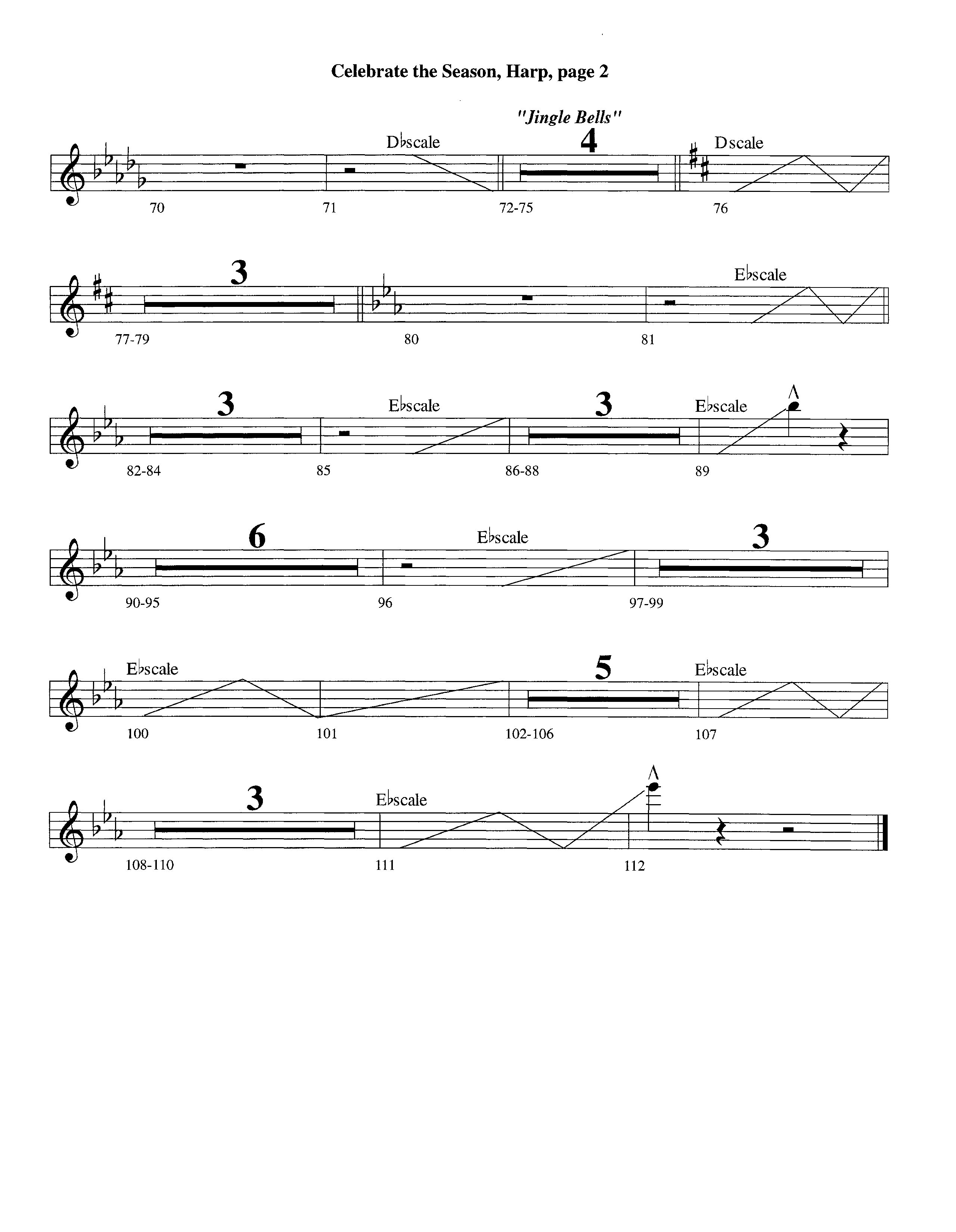 Celebrate The Season (Instrumental) Harp (Lifeway Worship / Arr. Richard Kingsmore)