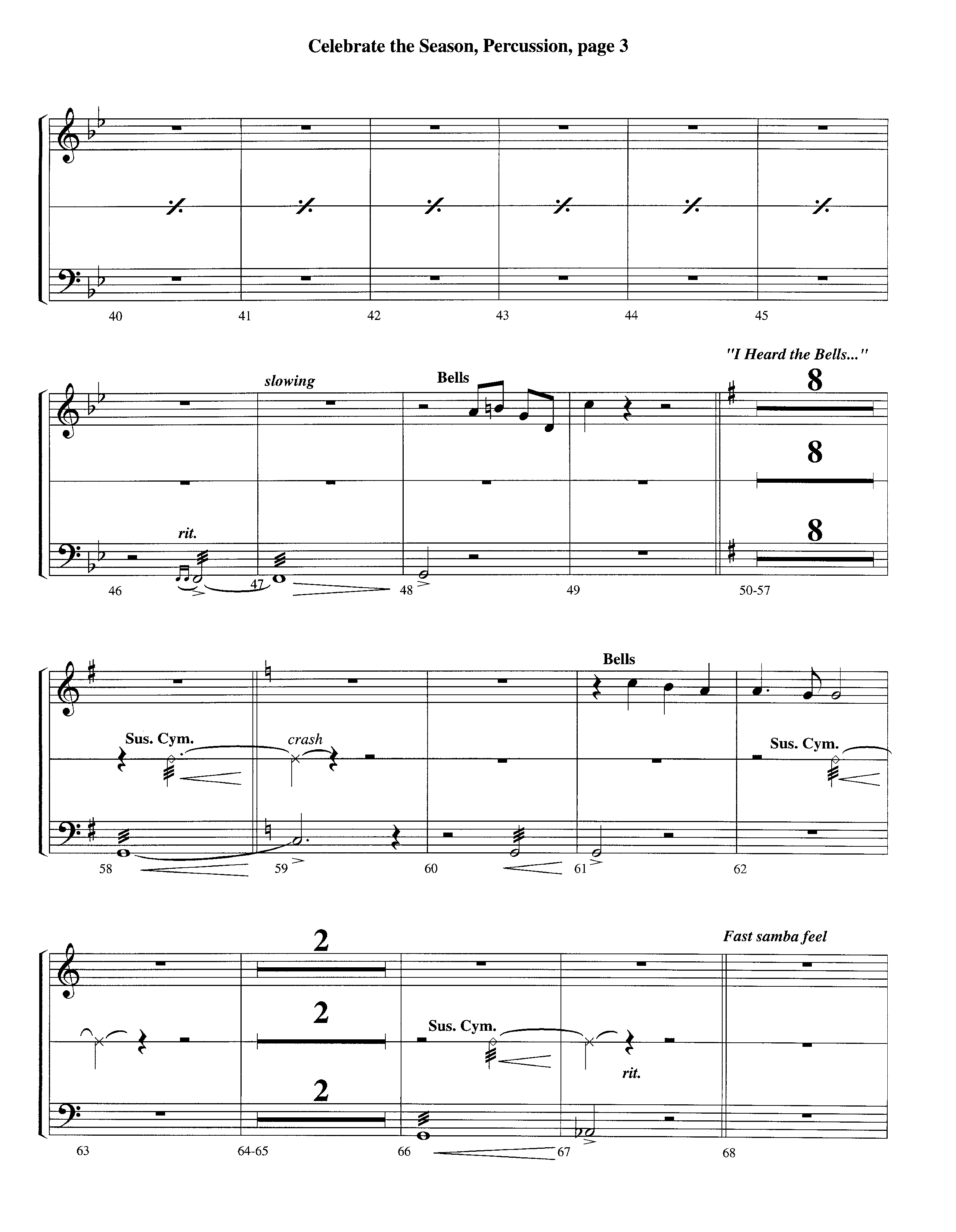 Celebrate The Season (Instrumental) Percussion (Lifeway Worship / Arr. Richard Kingsmore)