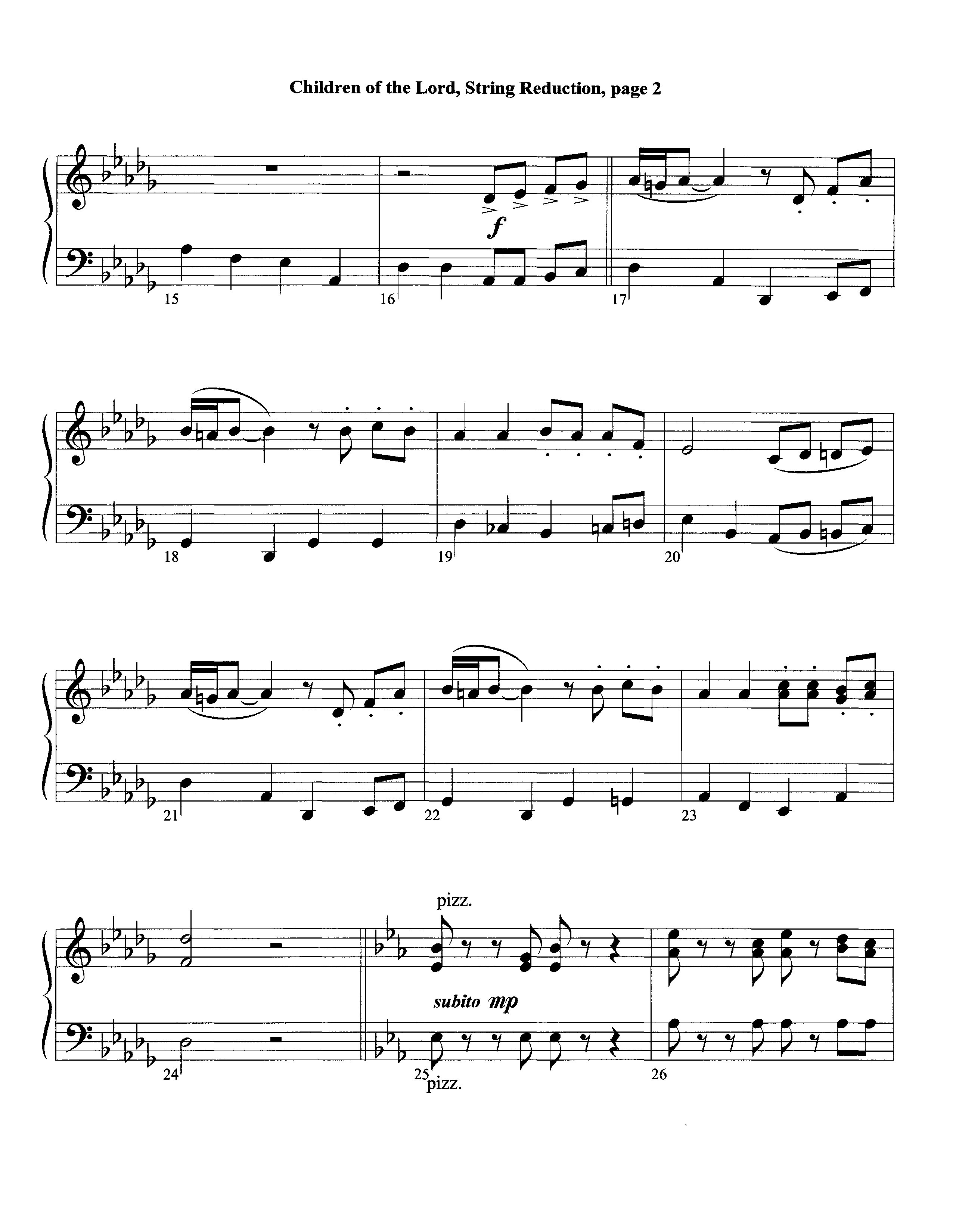 Children Of The Lord (Instrumental) String Reduction (Lifeway Worship / Arr. David Winkler)