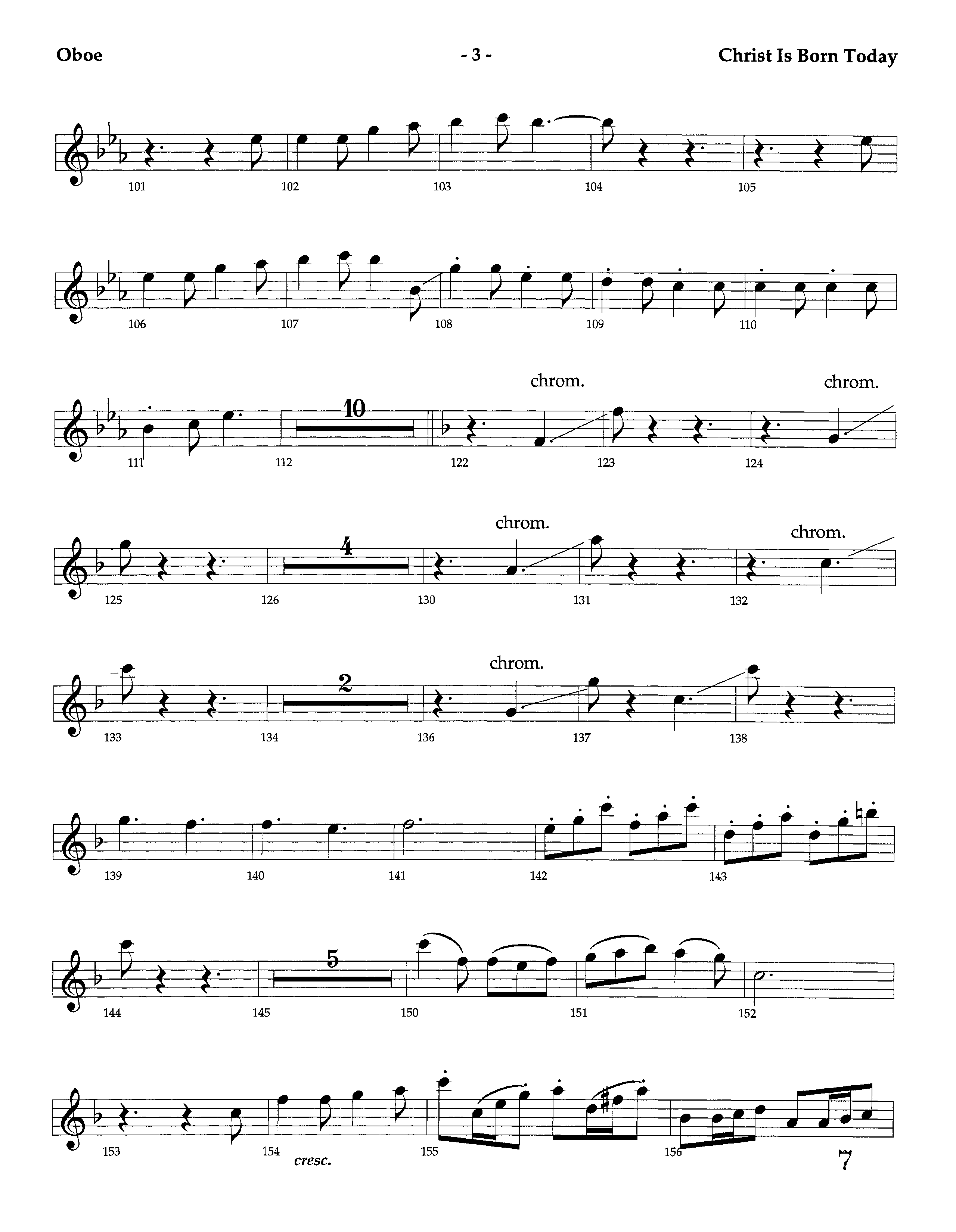 Christ Is Born Today (Instrumental) Oboe (Lifeway Worship / Arr. Dennis Allen / Orch. Dave Williamson)