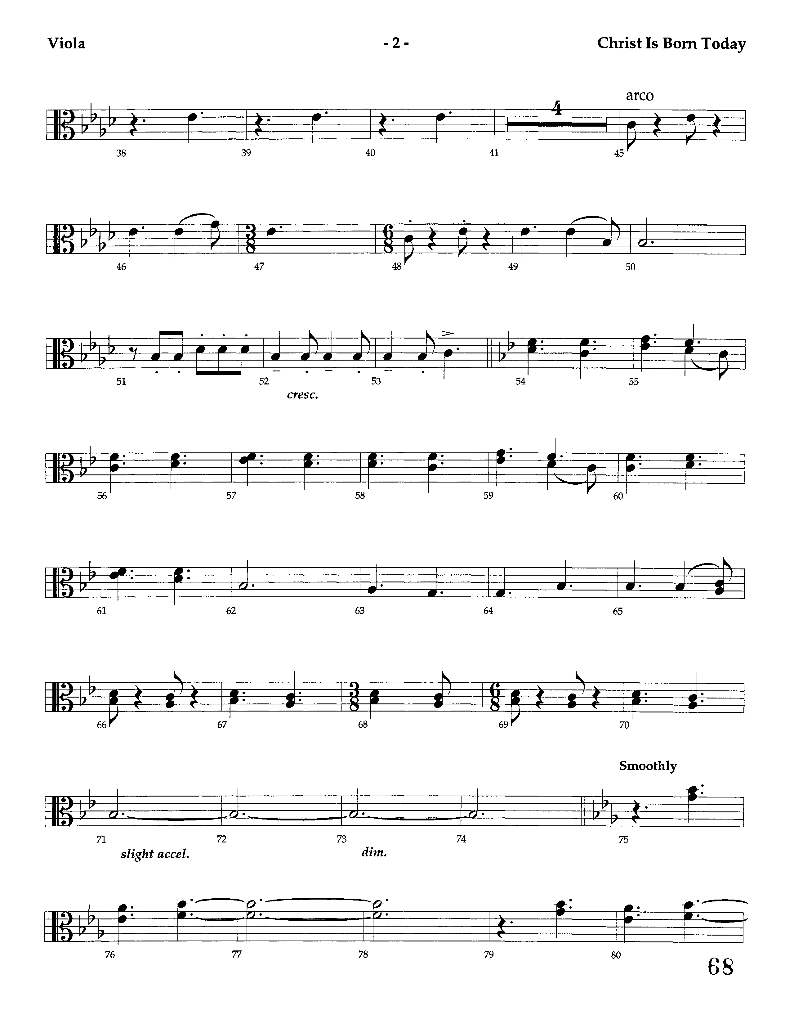 Christ Is Born Today (Instrumental) Viola (Lifeway Worship / Arr. Dennis Allen / Orch. Dave Williamson)