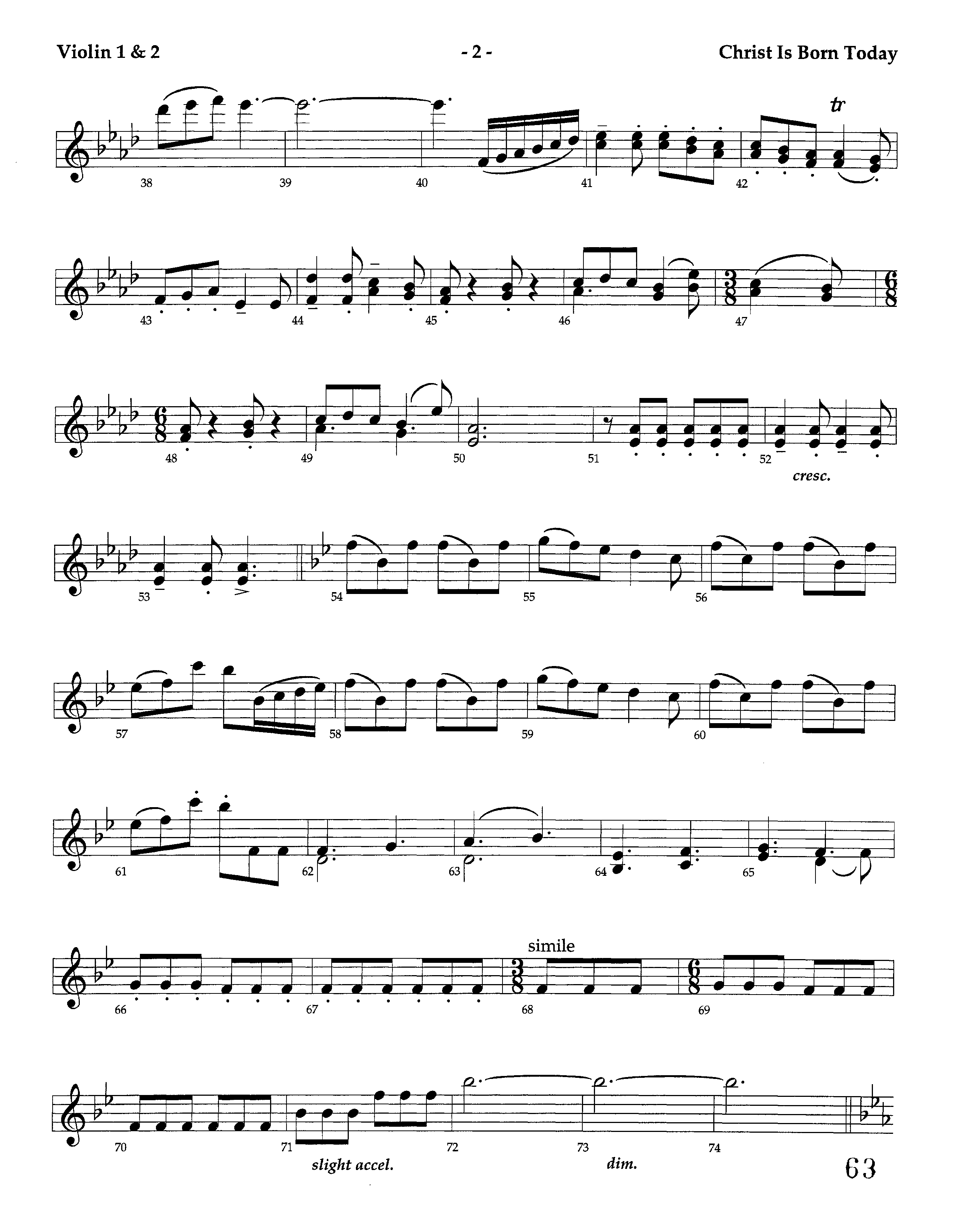 Christ Is Born Today (Instrumental) Violin 1/2 (Lifeway Worship / Arr. Dennis Allen / Orch. Dave Williamson)