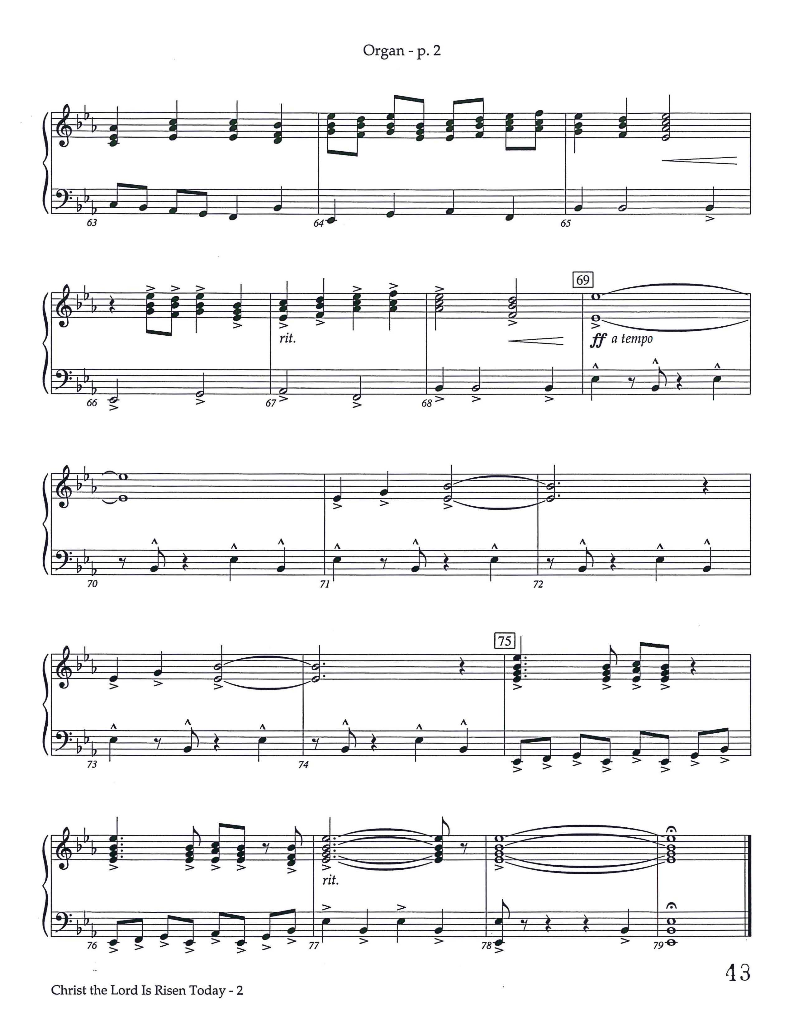 Christ The Lord Is Risen Today (Instrumental) Organ (Lifeway Worship / Arr. Keith Christopher)