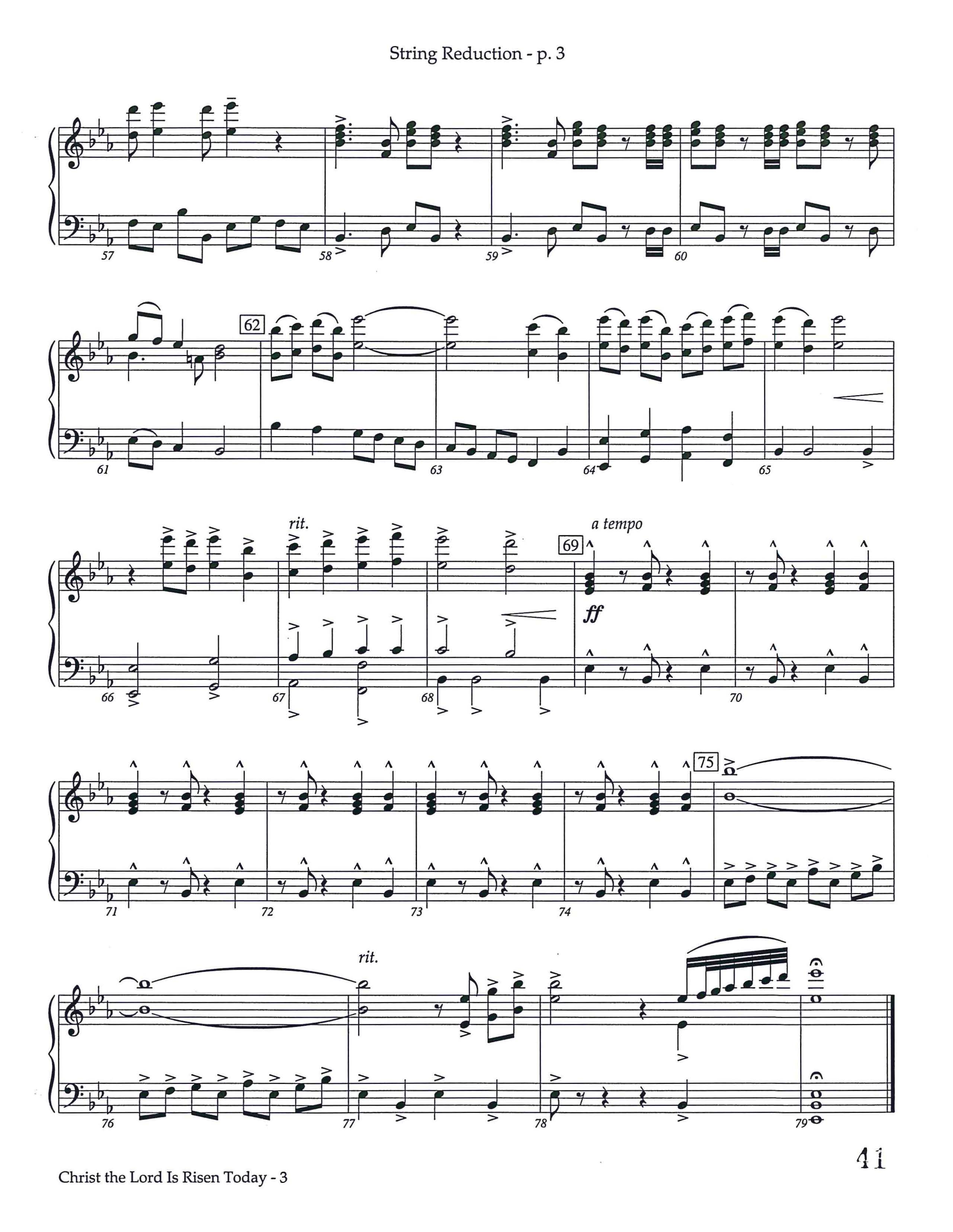 Christ The Lord Is Risen Today (Instrumental) String Reduction (Lifeway Worship / Arr. Keith Christopher)