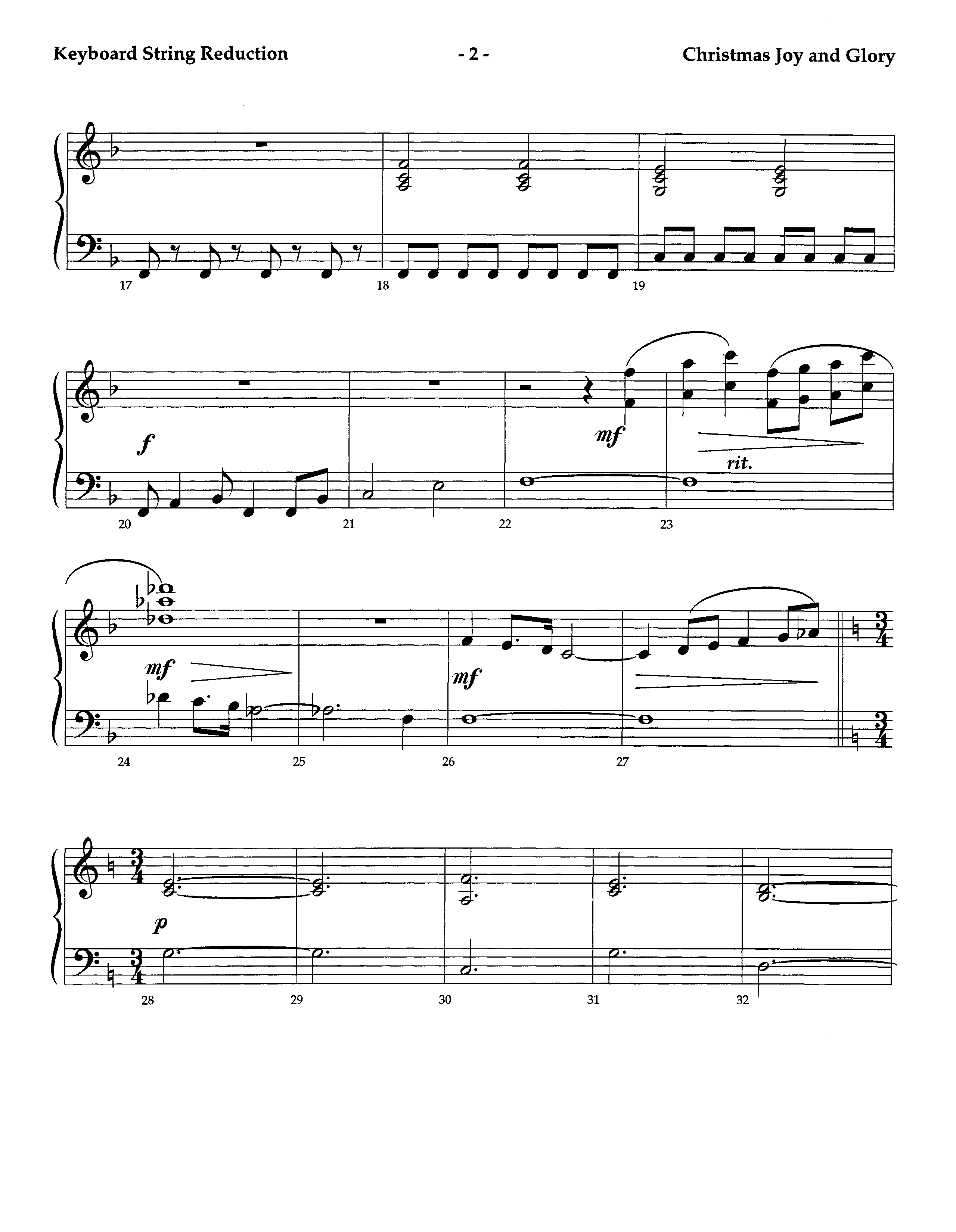 Christmas Joy And Glory (Instrumental) String Reduction (Lifeway Worship / Arr. Jeff Cranfill)