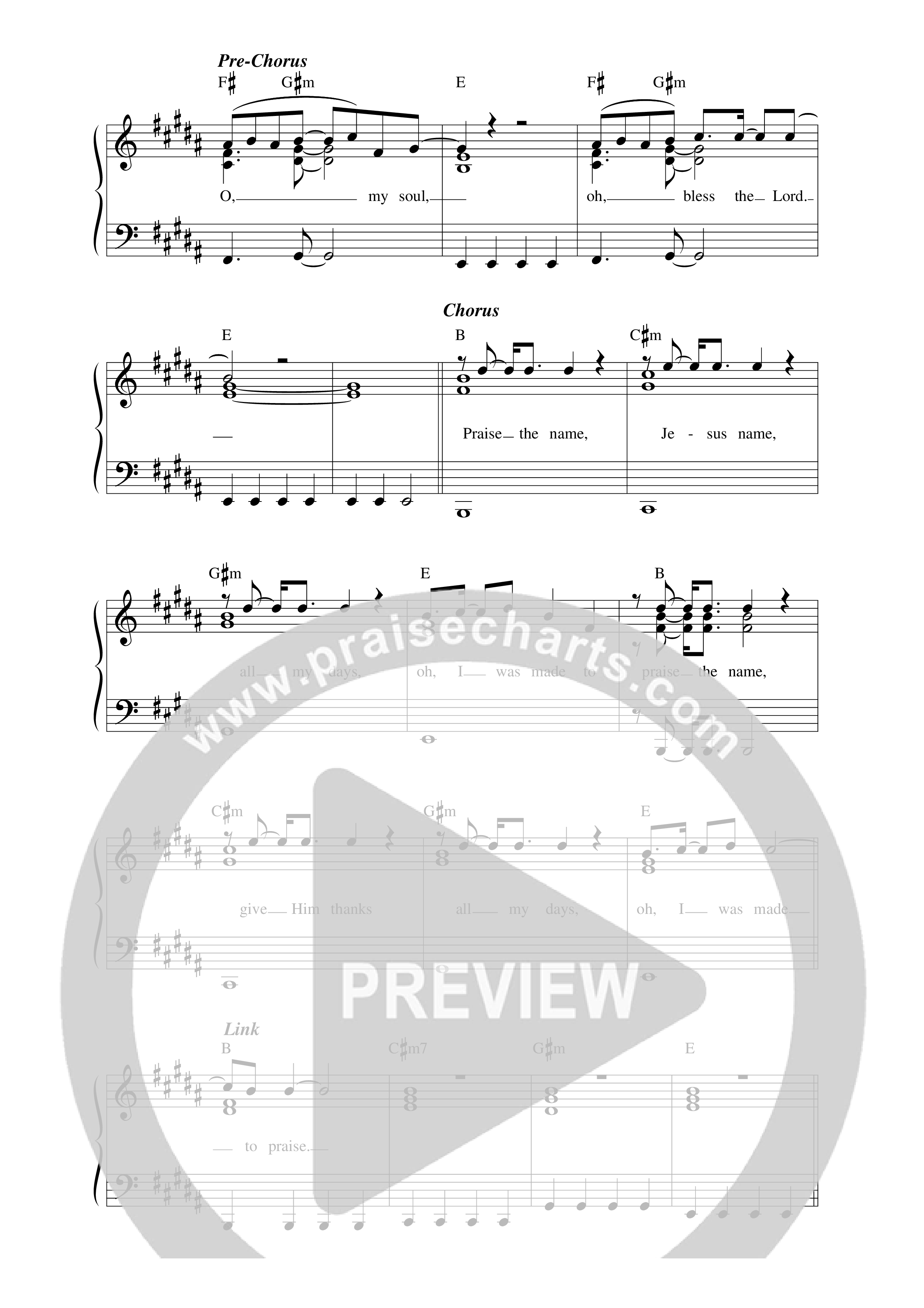 Made To Praise Lead Sheet Melody (Thrive Worship)