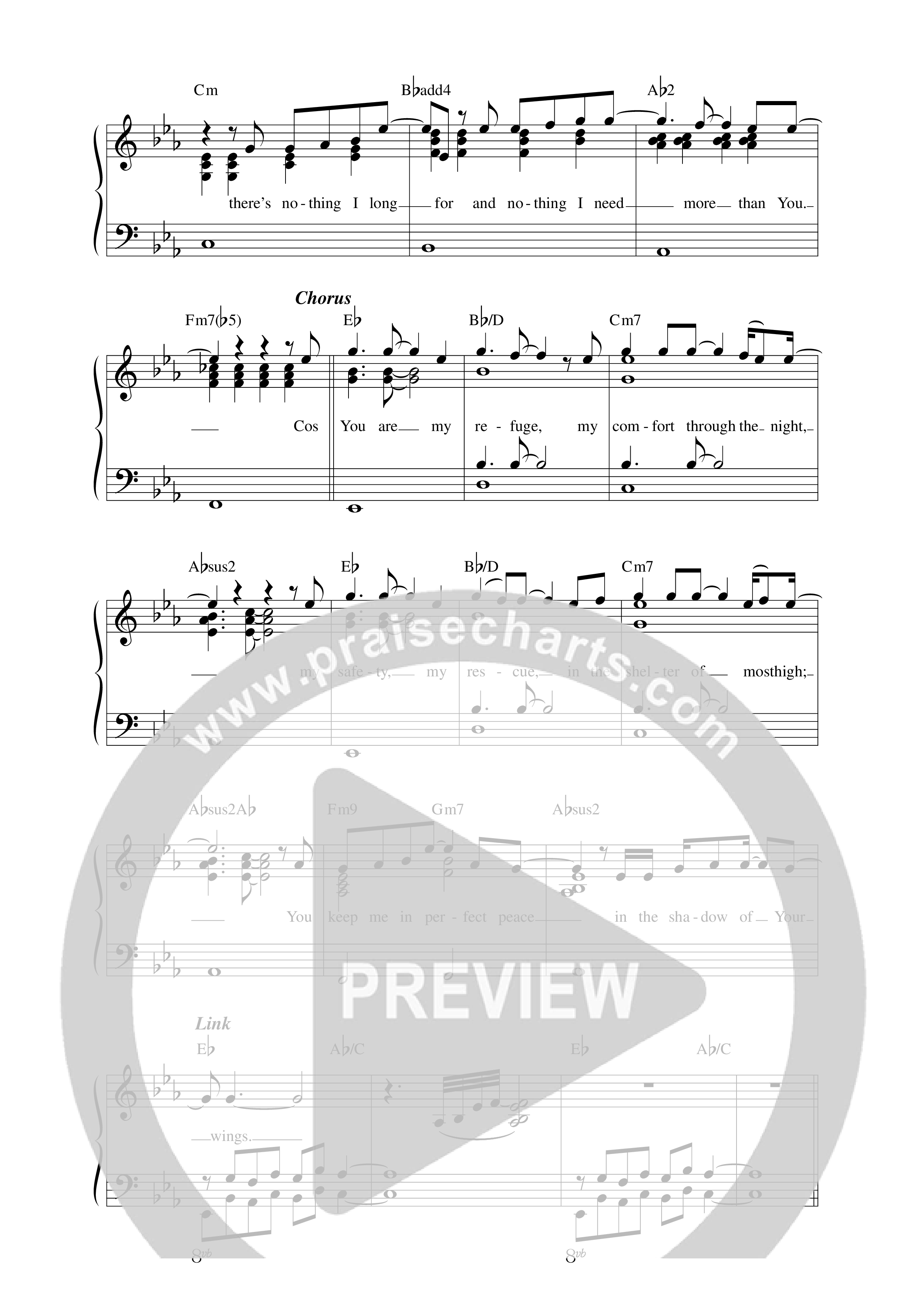 Shadow Of Your Wings Lead Sheet Melody (Thrive Worship)