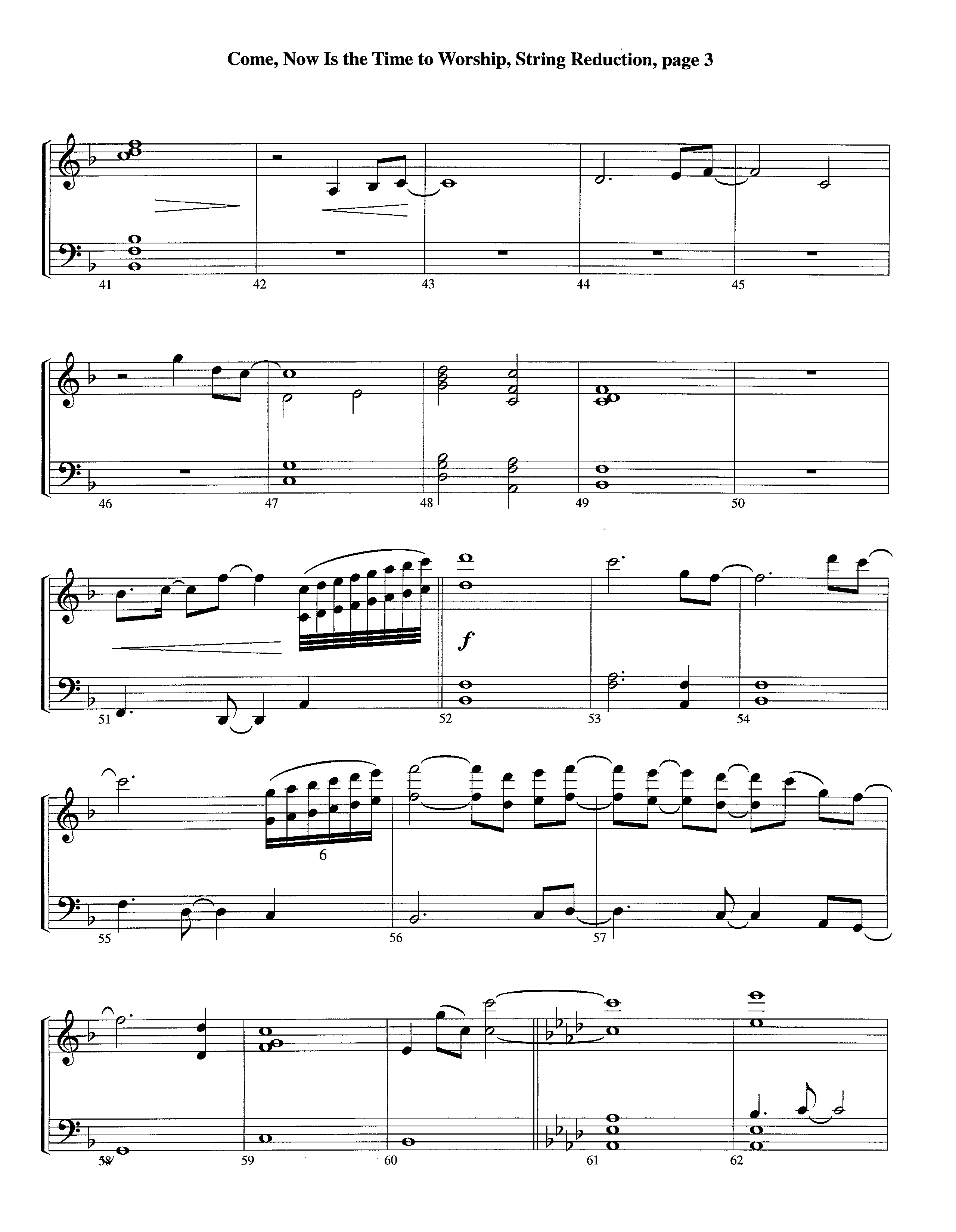 Come Now Is The Time To Worship (Instrumental) String Reduction (Lifeway Worship / Arr. Richard Kingsmore)