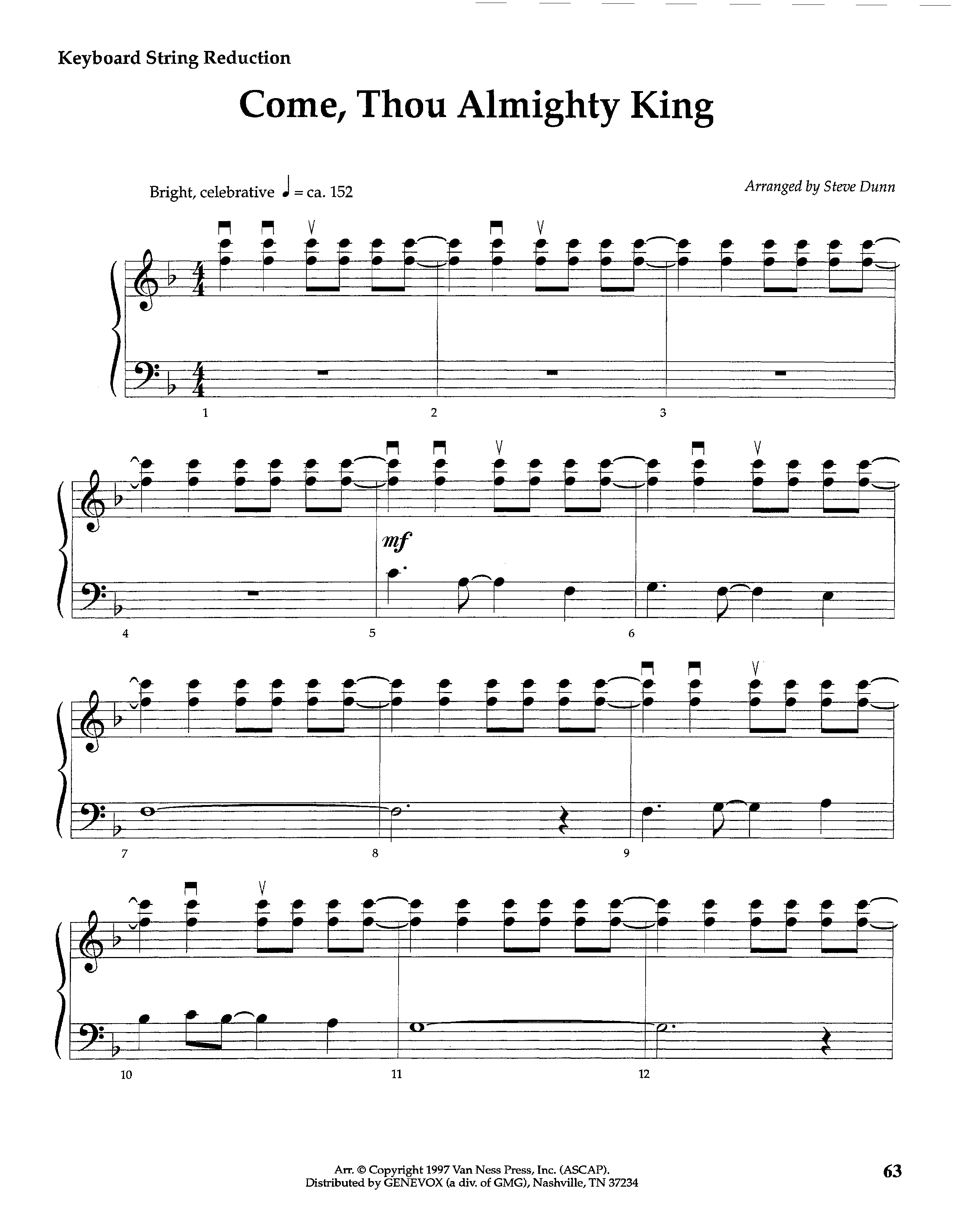 Come Thou Almighty King (Instrumental) String Reduction (Lifeway Worship / Arr. Steve Dunn)