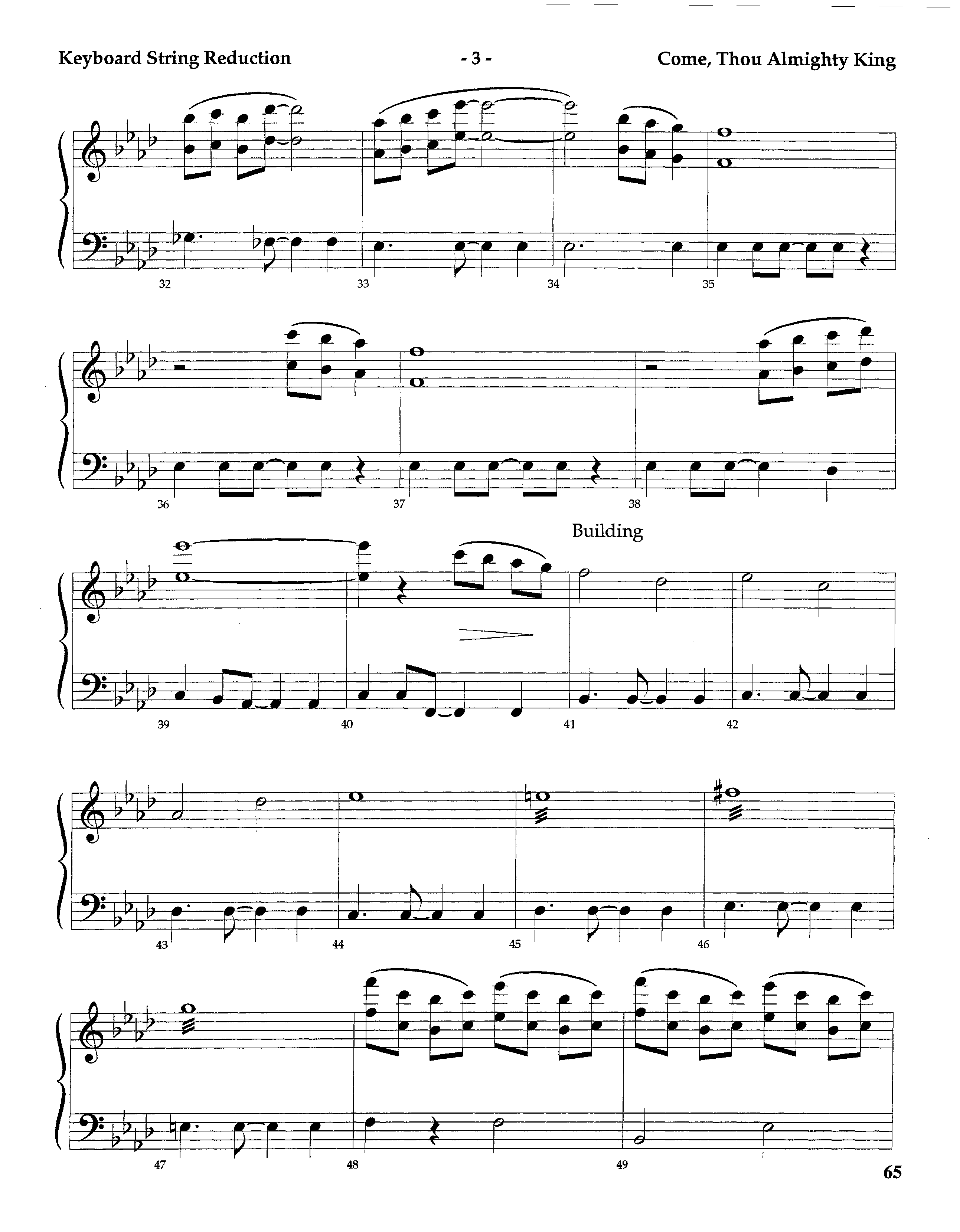 Come Thou Almighty King (Instrumental) String Reduction (Lifeway Worship / Arr. Steve Dunn)