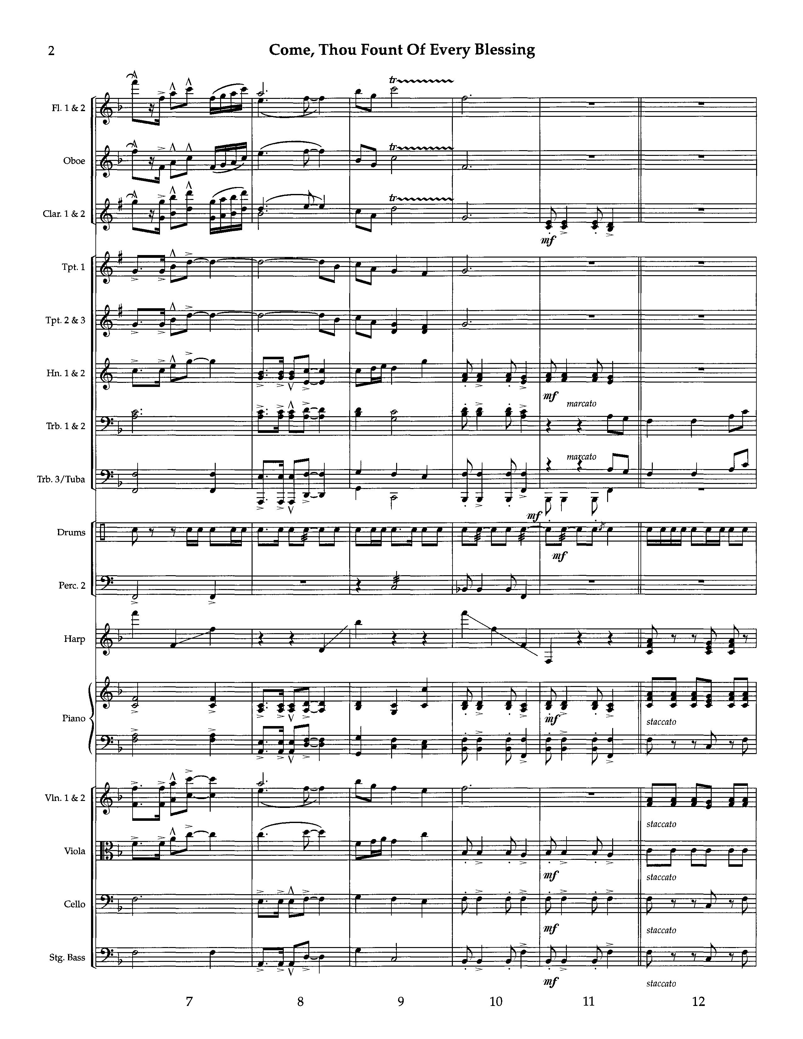 Come Thou Fount Of Every Blessing (Instrumental) Orchestration (Lifeway Worship / Arr. Jeff Cranfill)