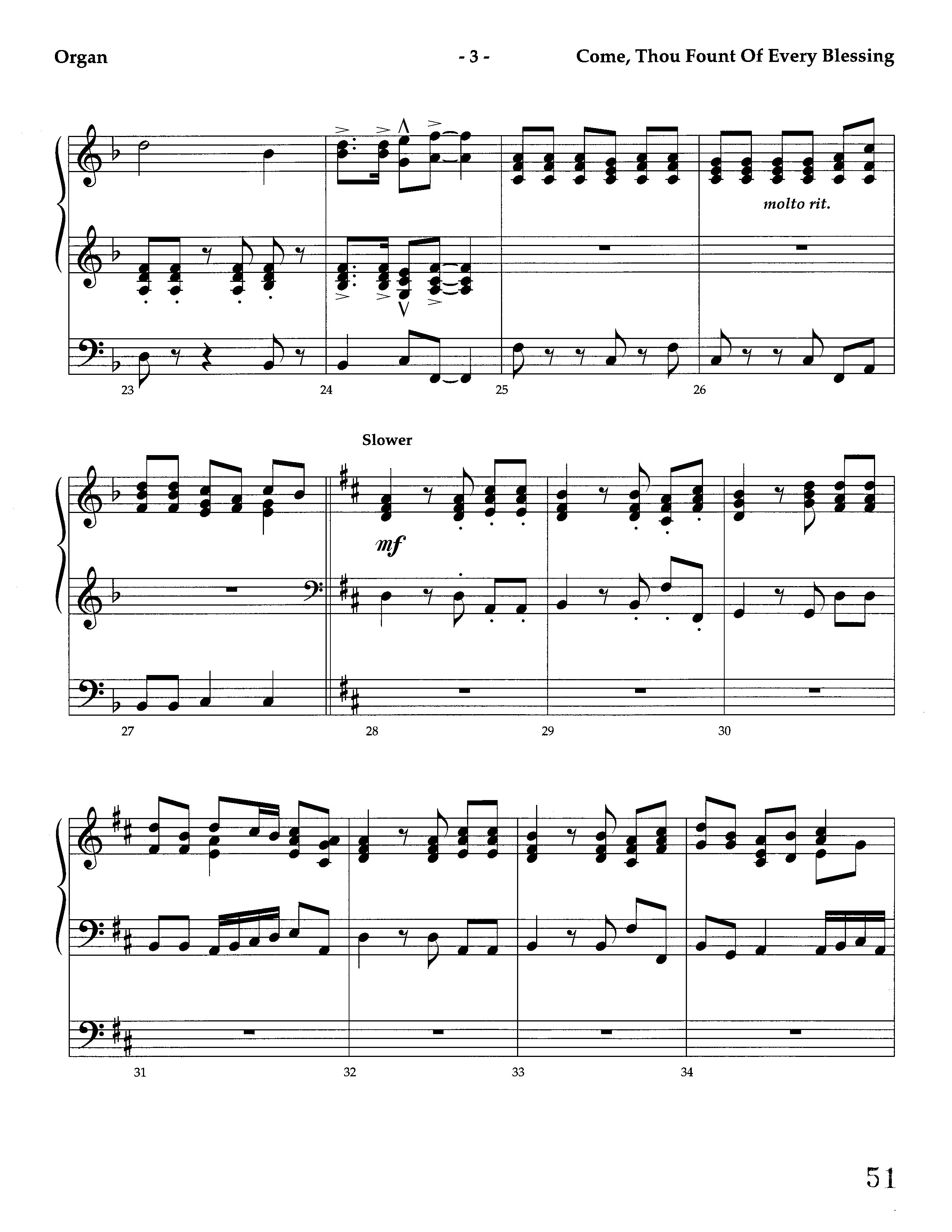 Come Thou Fount Of Every Blessing (Instrumental) Organ (Lifeway Worship / Arr. Jeff Cranfill)