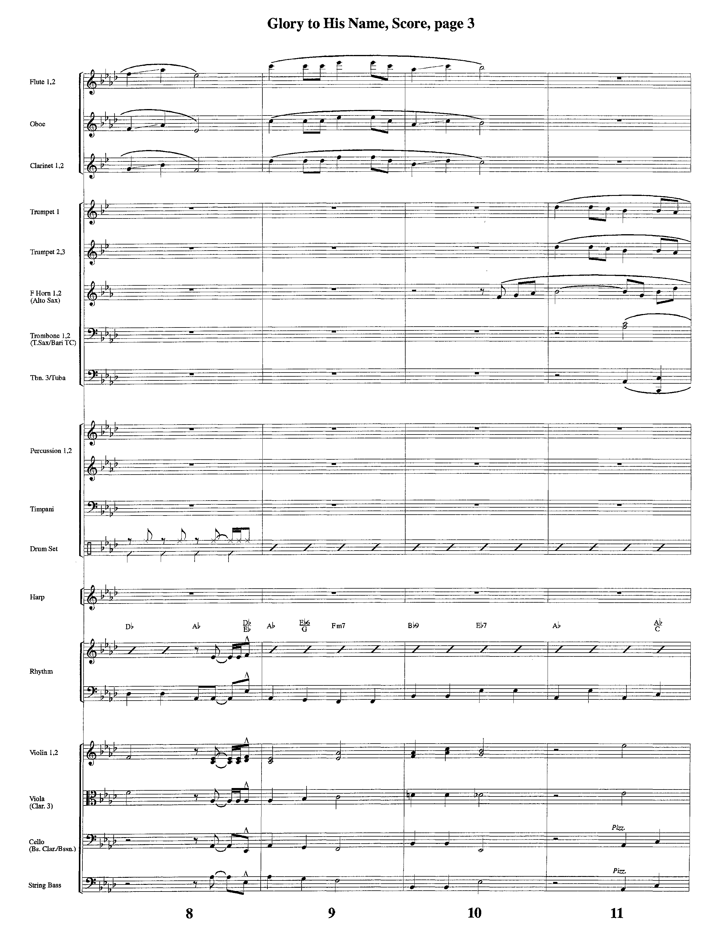 Glory To His Name (Instrumental) Orchestration (Lifeway Worship / Arr. Richard Kingsmore)