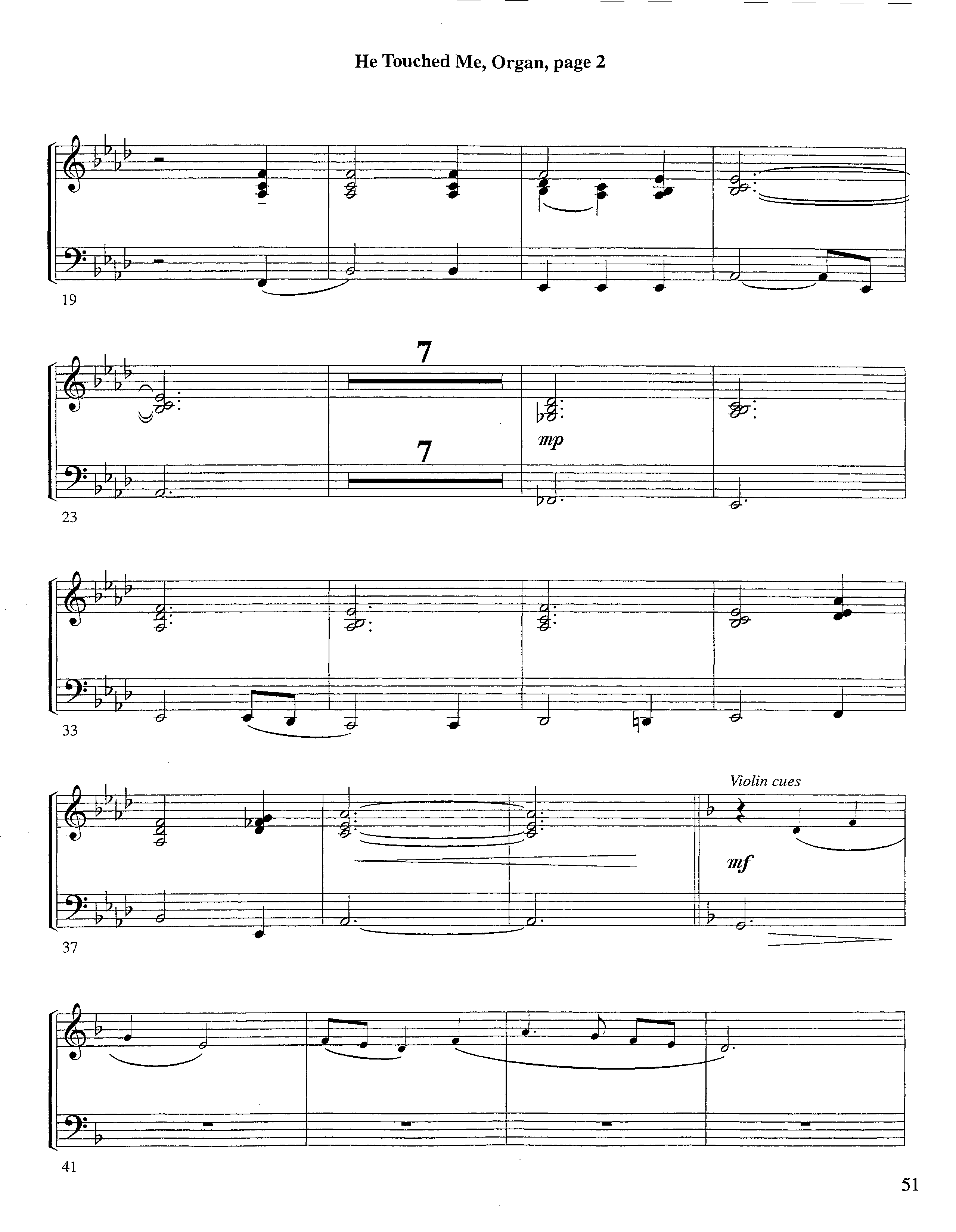 He Touched Me (Instrumental) Organ (Lifeway Worship / Arr. Steve Dunn)