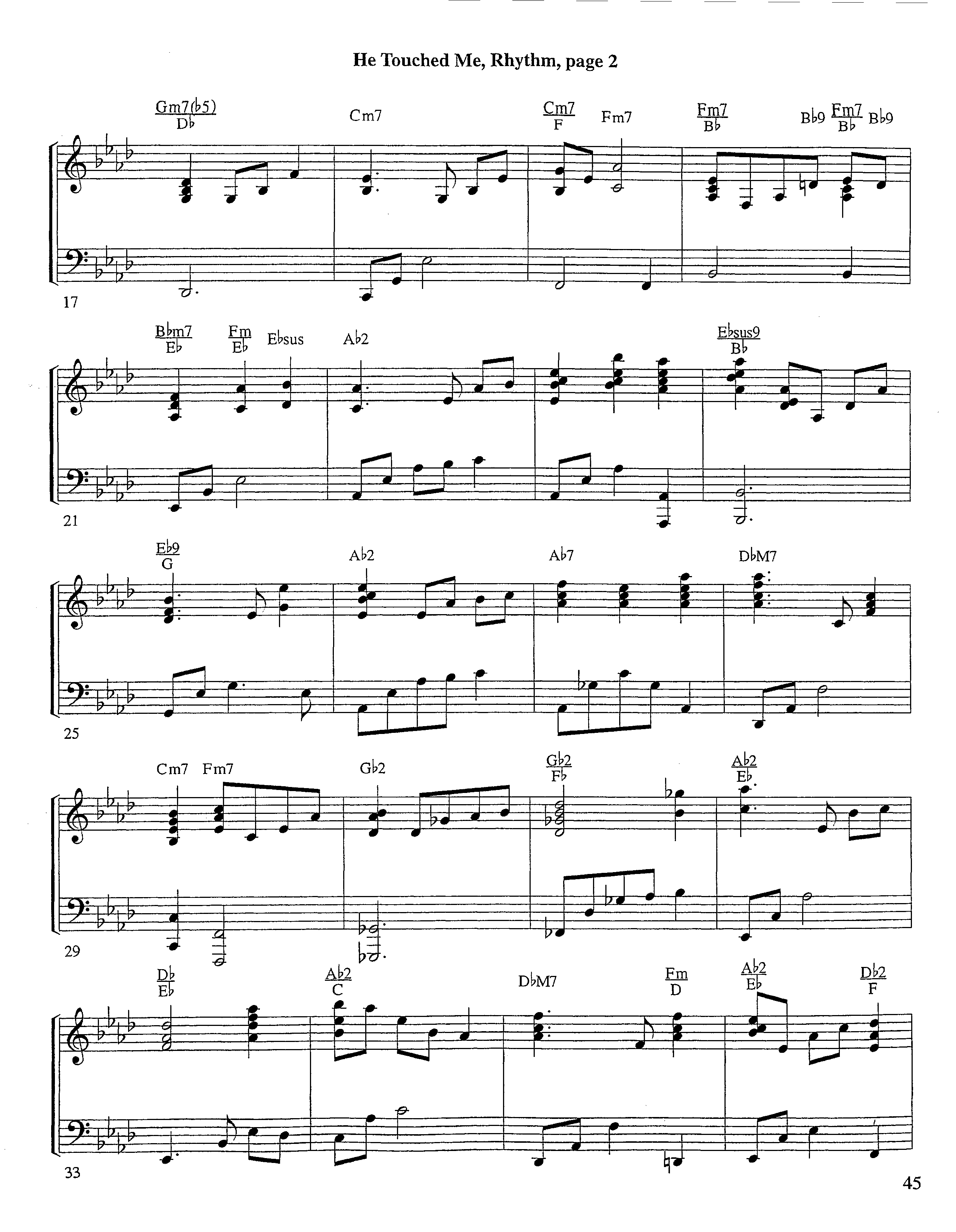 He Touched Me (Instrumental) Piano/Rhythm (Lifeway Worship / Arr. Steve Dunn)