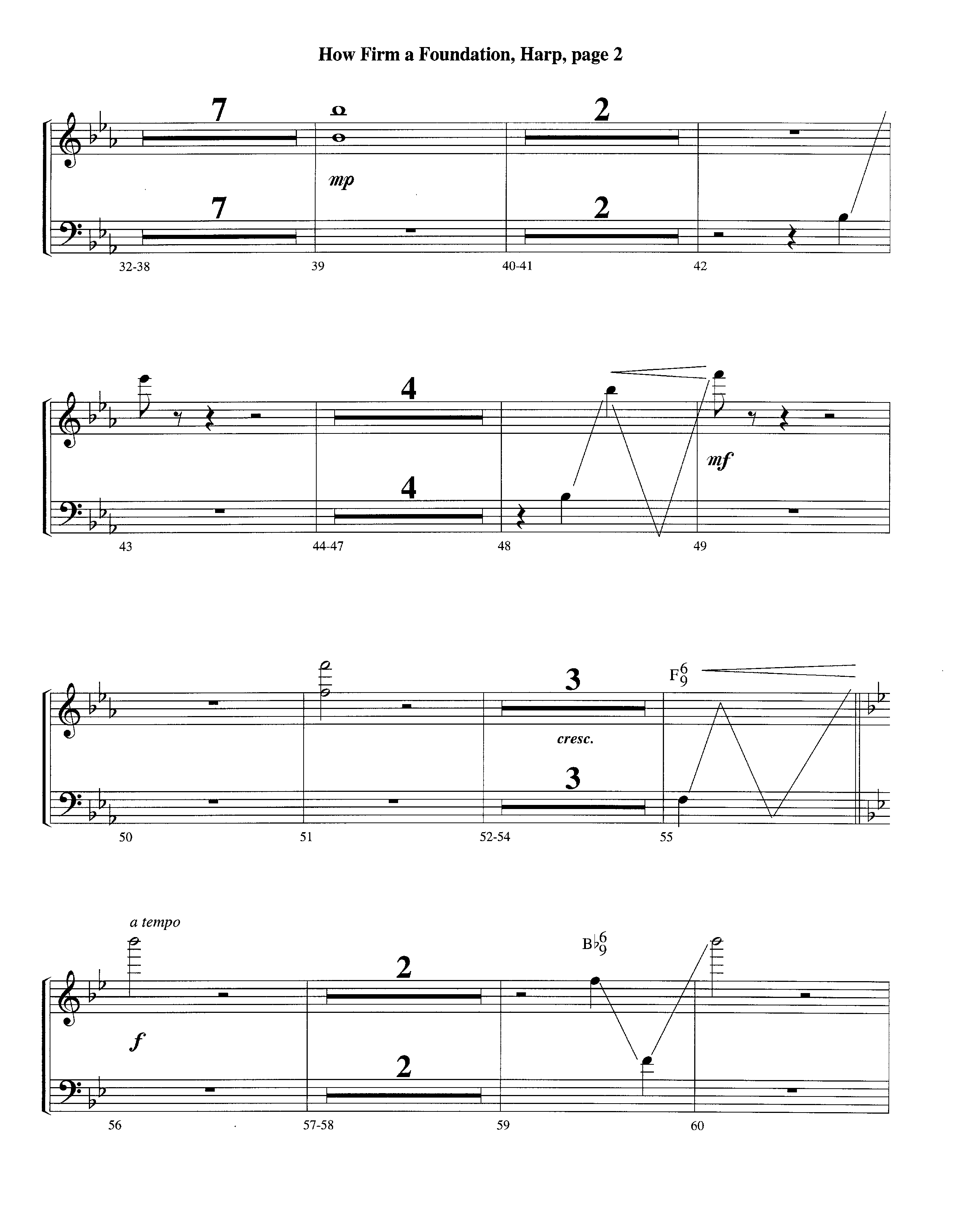 How Firm A Foundation (Instrumental) Harp (Lifeway Worship / Arr. Jeff Cranfill)