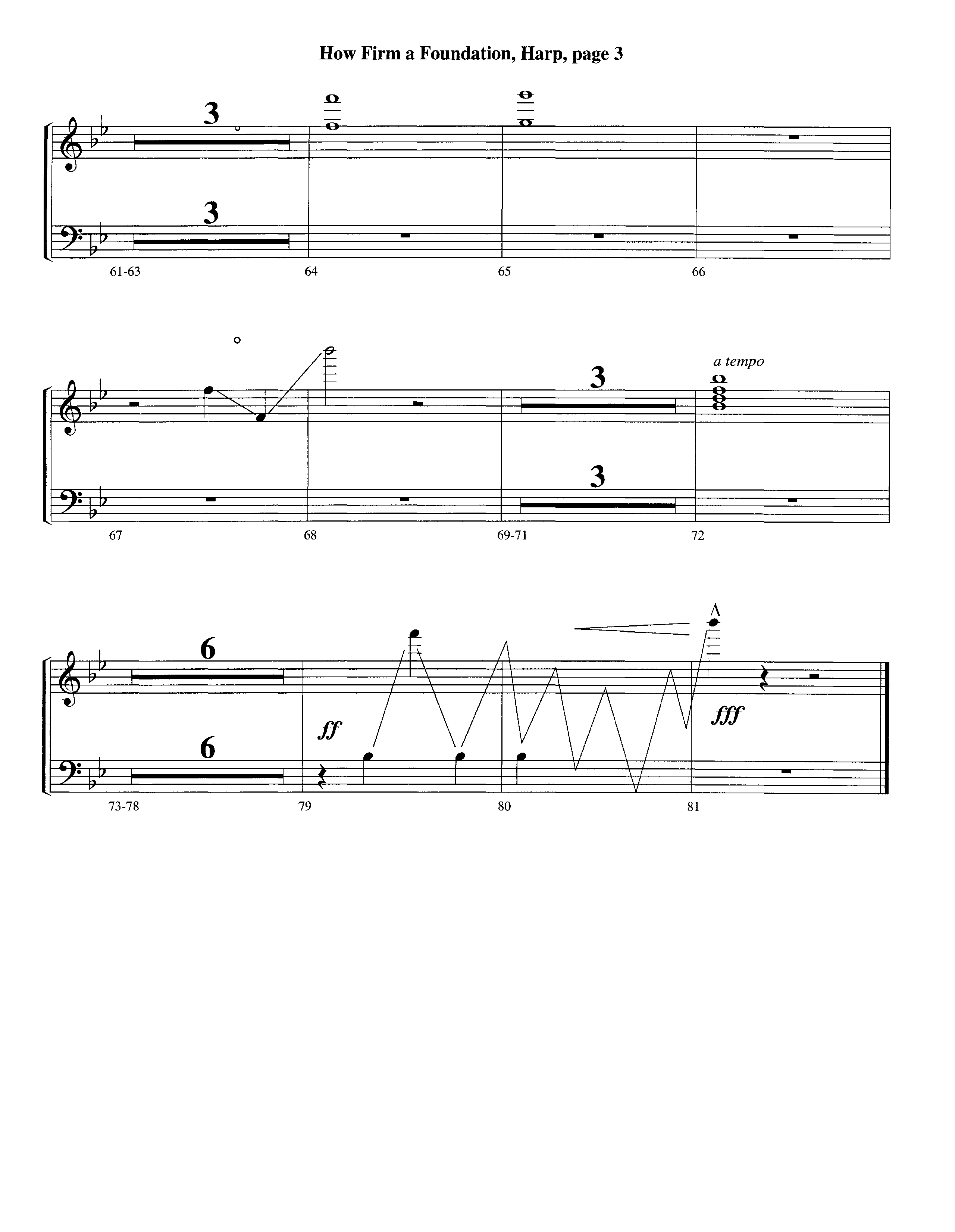 How Firm A Foundation (Instrumental) Harp (Lifeway Worship / Arr. Jeff Cranfill)