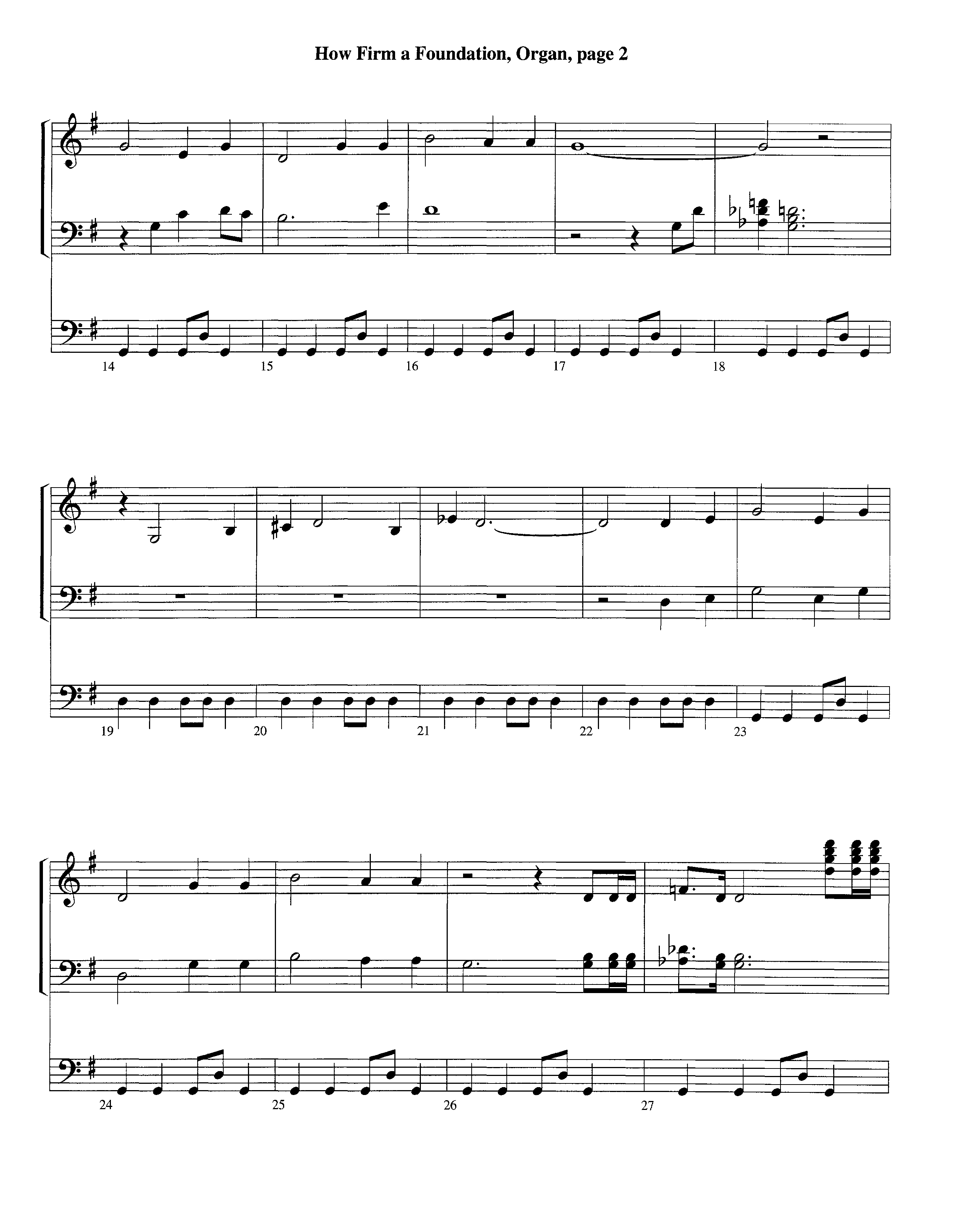 How Firm A Foundation (Instrumental) Organ (Lifeway Worship / Arr. Jeff Cranfill)